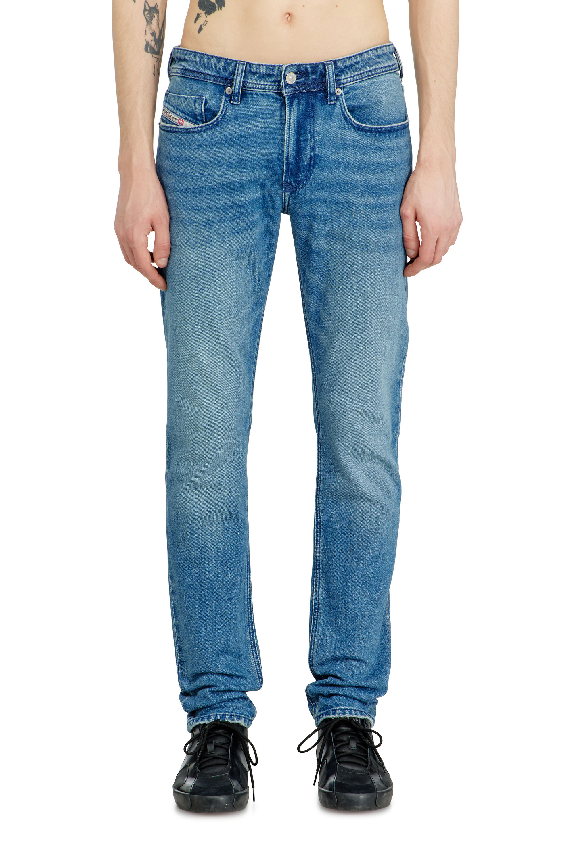 Diesel - Man's Skinny Jeans 1979 Sleenker 0BEBI, Light Blue - 2