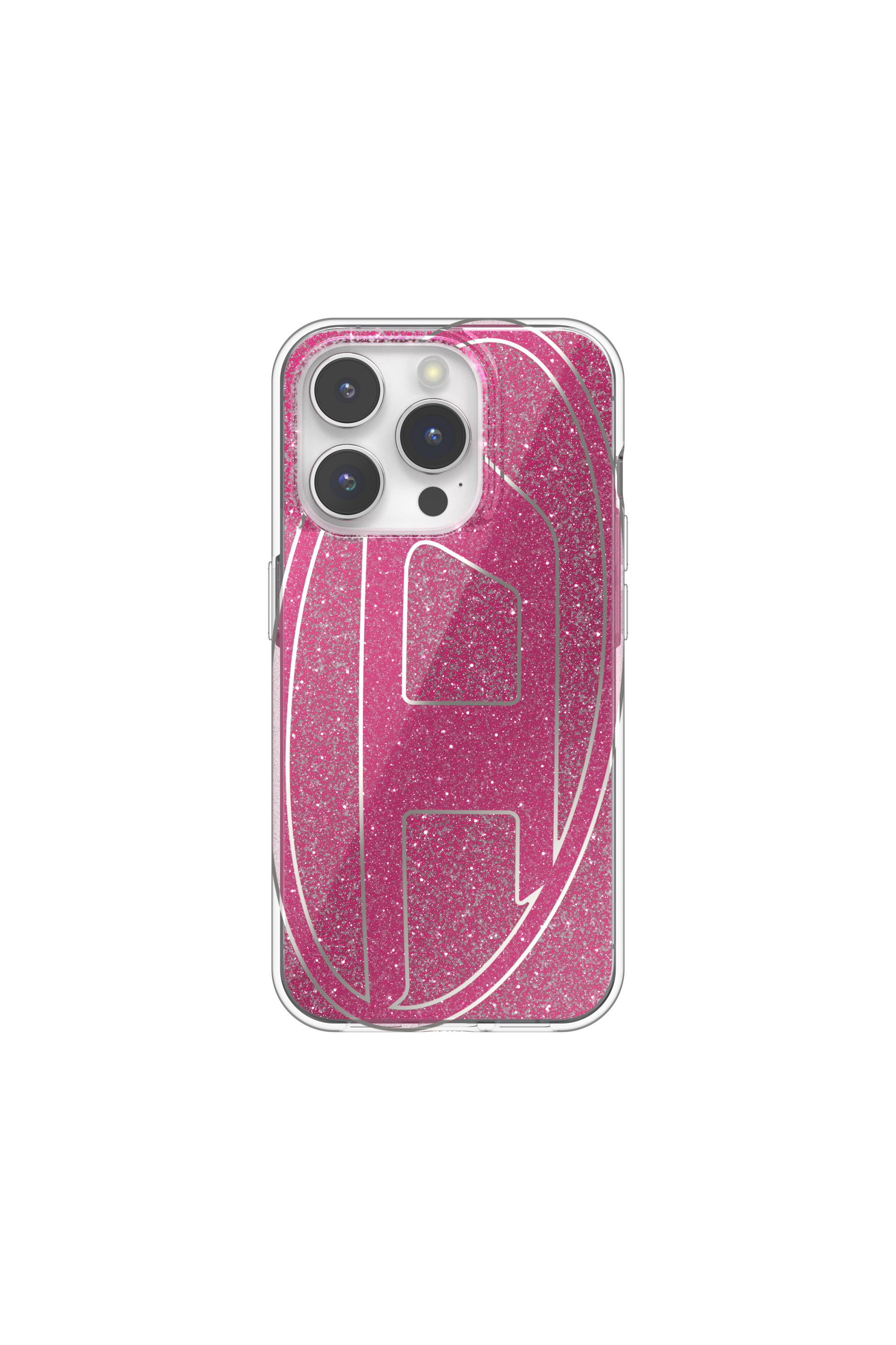Diesel - 60036 AOP CASE, Unisex Glitter Case for iP 15 Pro in Pink - Image 2