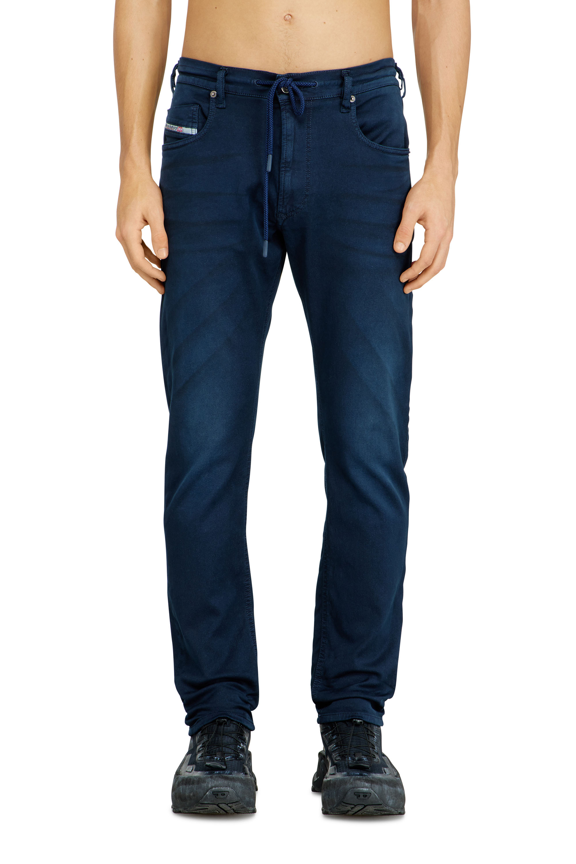 Diesel - Man's Regular 2032 D-Krooley Joggjeans&reg; 0670M, Blue - 1