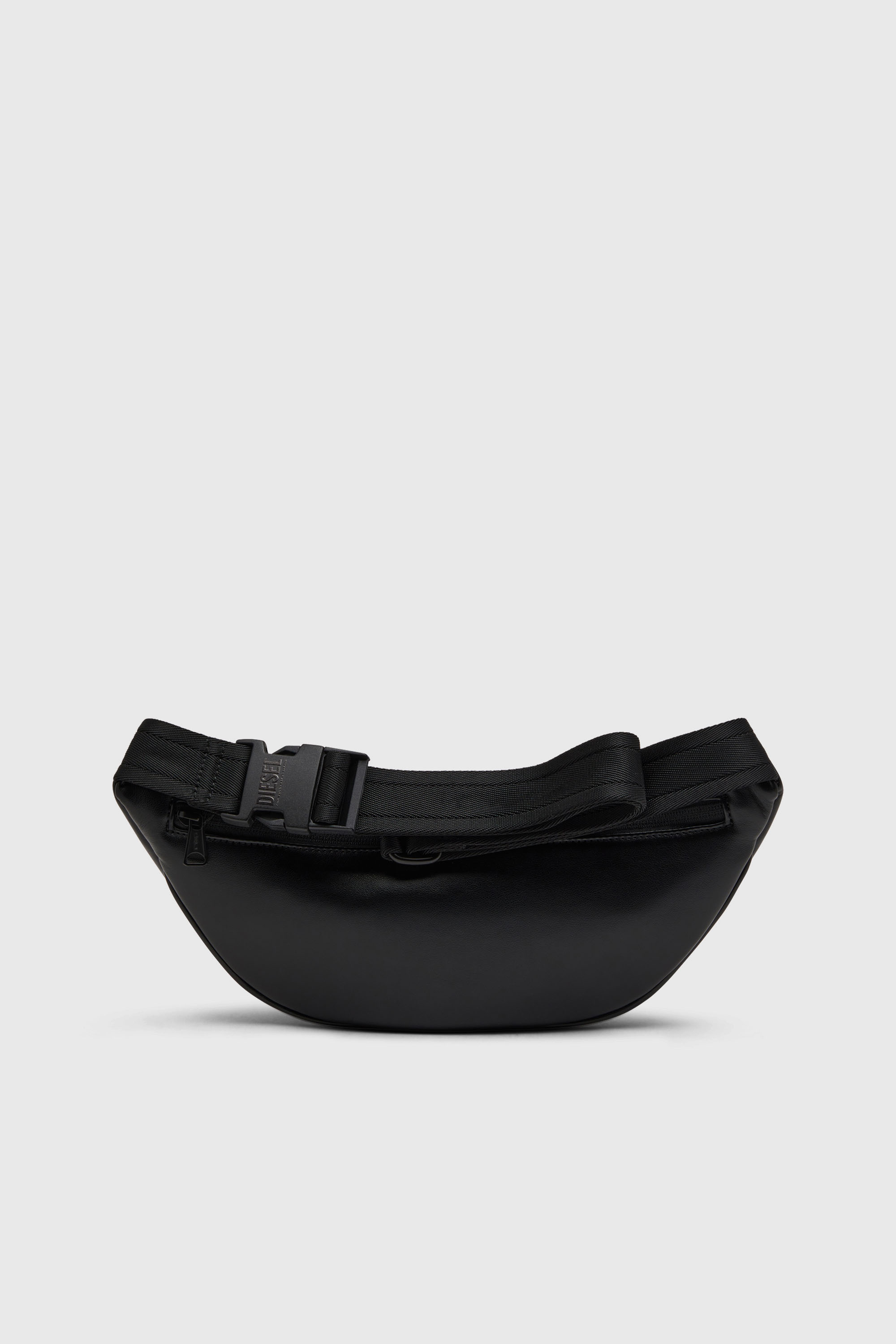 Diesel - HOLI-D BELT BAG M, Man's Holi-D-Belt bag in PU and neoprene in Black - 2