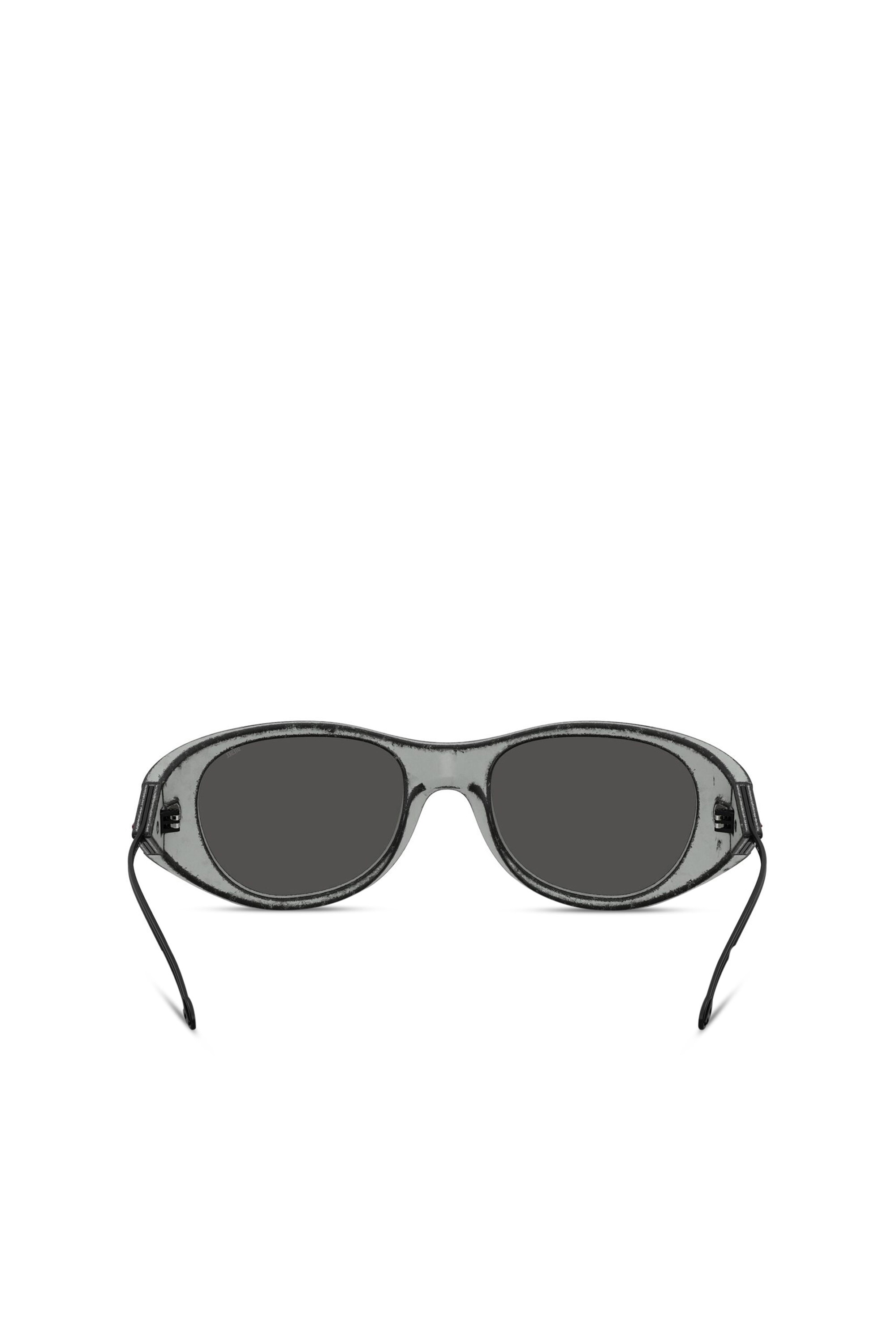 Diesel - 0DL3003, Unisex's Iconic oval sunglasses in Black/Grey - 4