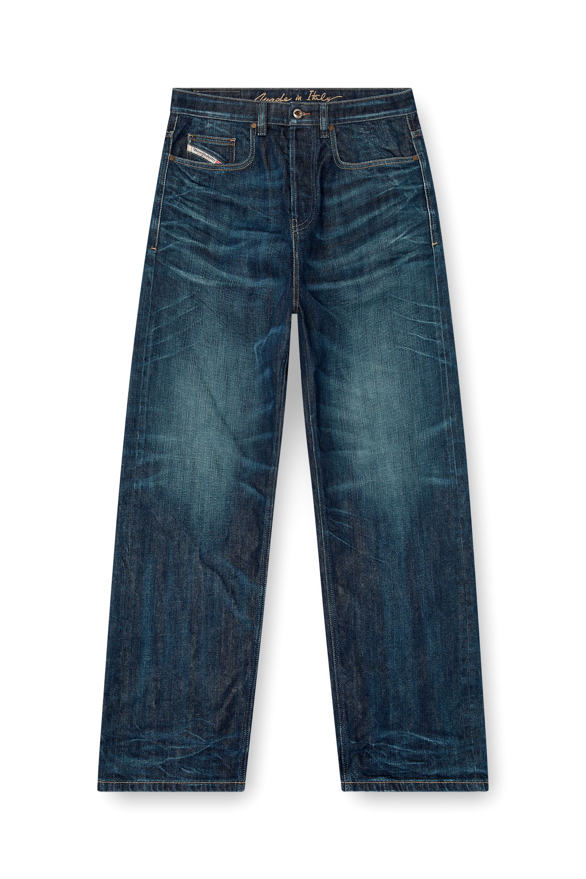 Diesel - Man's Relaxed Jeans 2001 D-Macro 09Q04, Dark Blue - 3