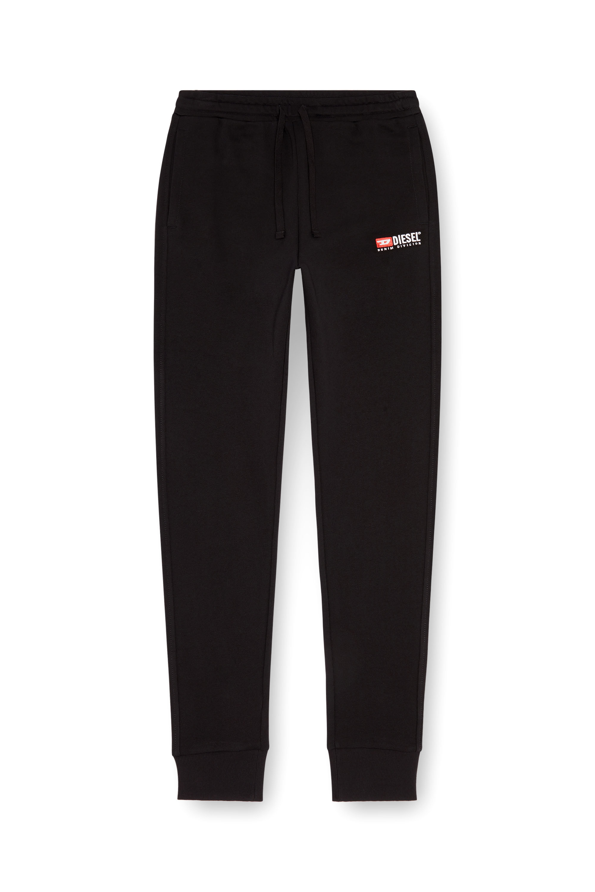Diesel - P-TARY-DIV, Man Track pants with embroidered logo in Black - Image 5