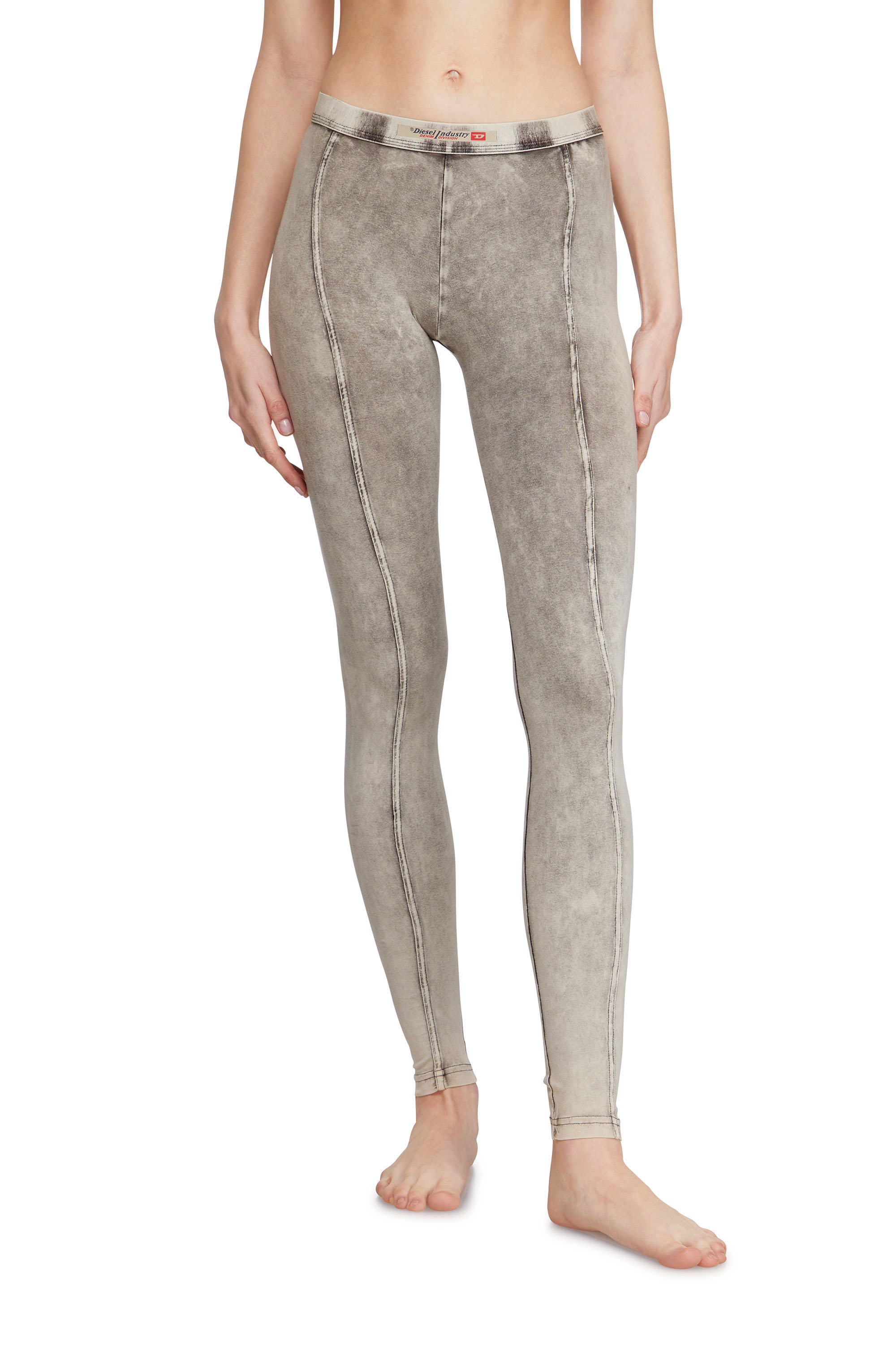 Diesel - ATHENA-DNM, Woman's Jeggings in denim-effect jersey in Grey - 1