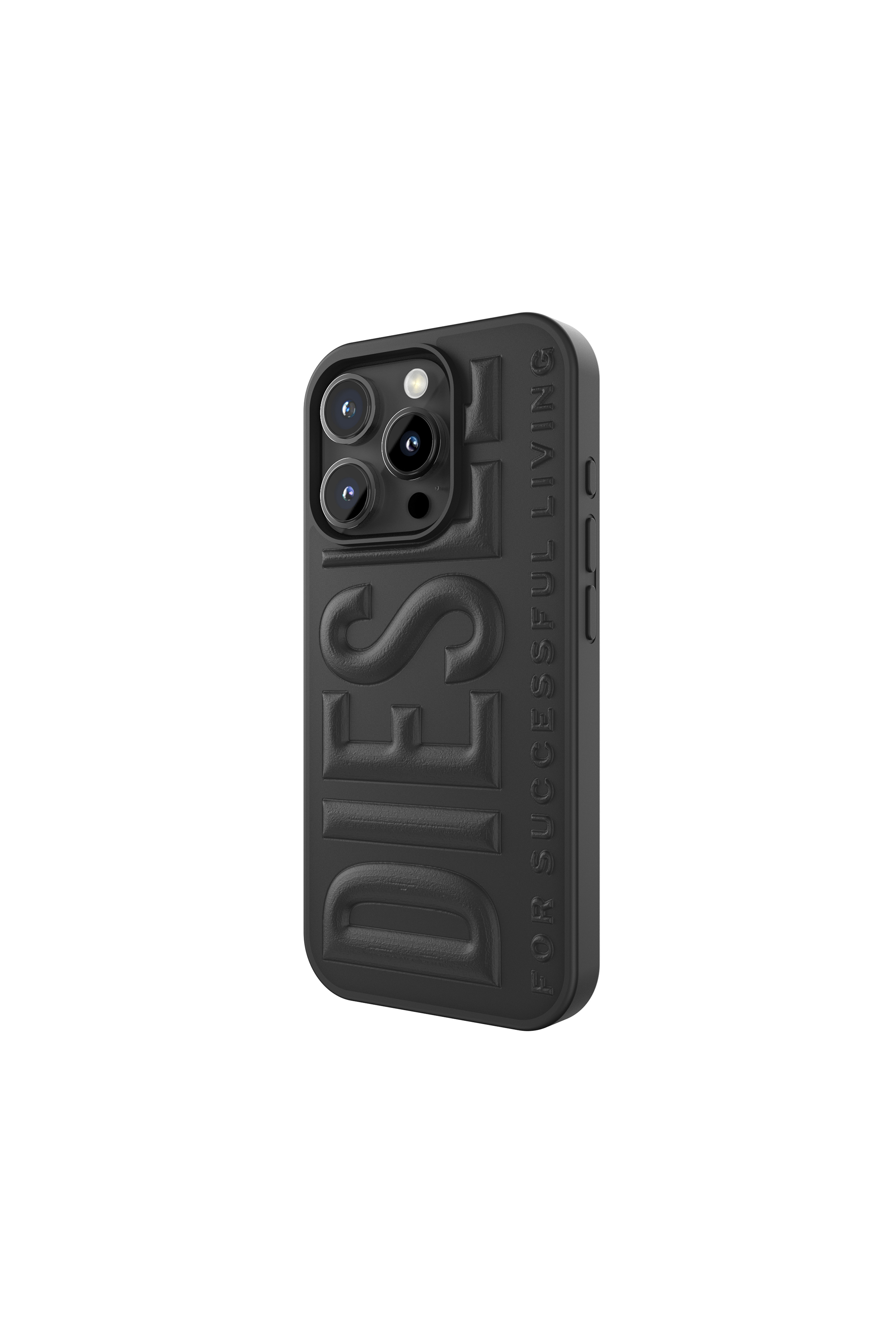 Diesel - 60210  MOULDED CASE, Unisex's 3D Biscotto Case for iP 16 Pro in Black - 2