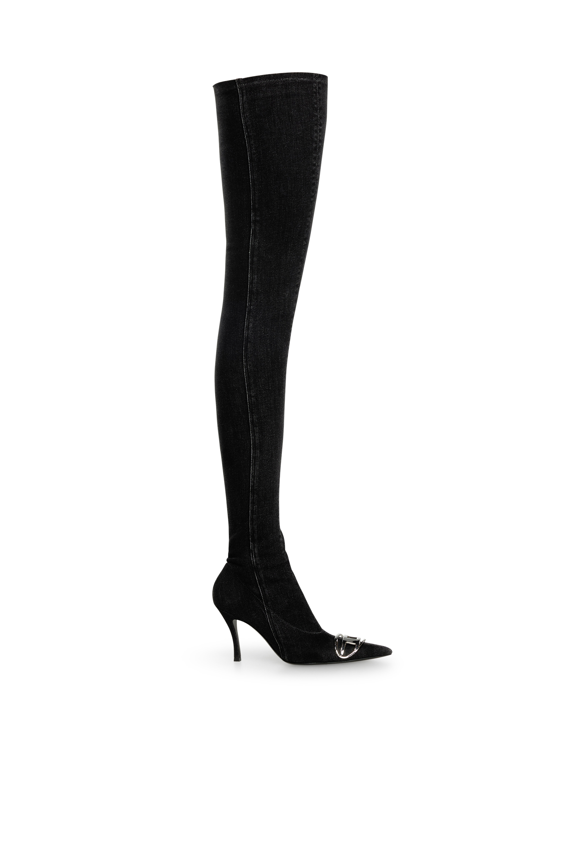 Diesel - D-VENUS TBT D, Woman's D-Venus-Over the knee boot in Black - 1