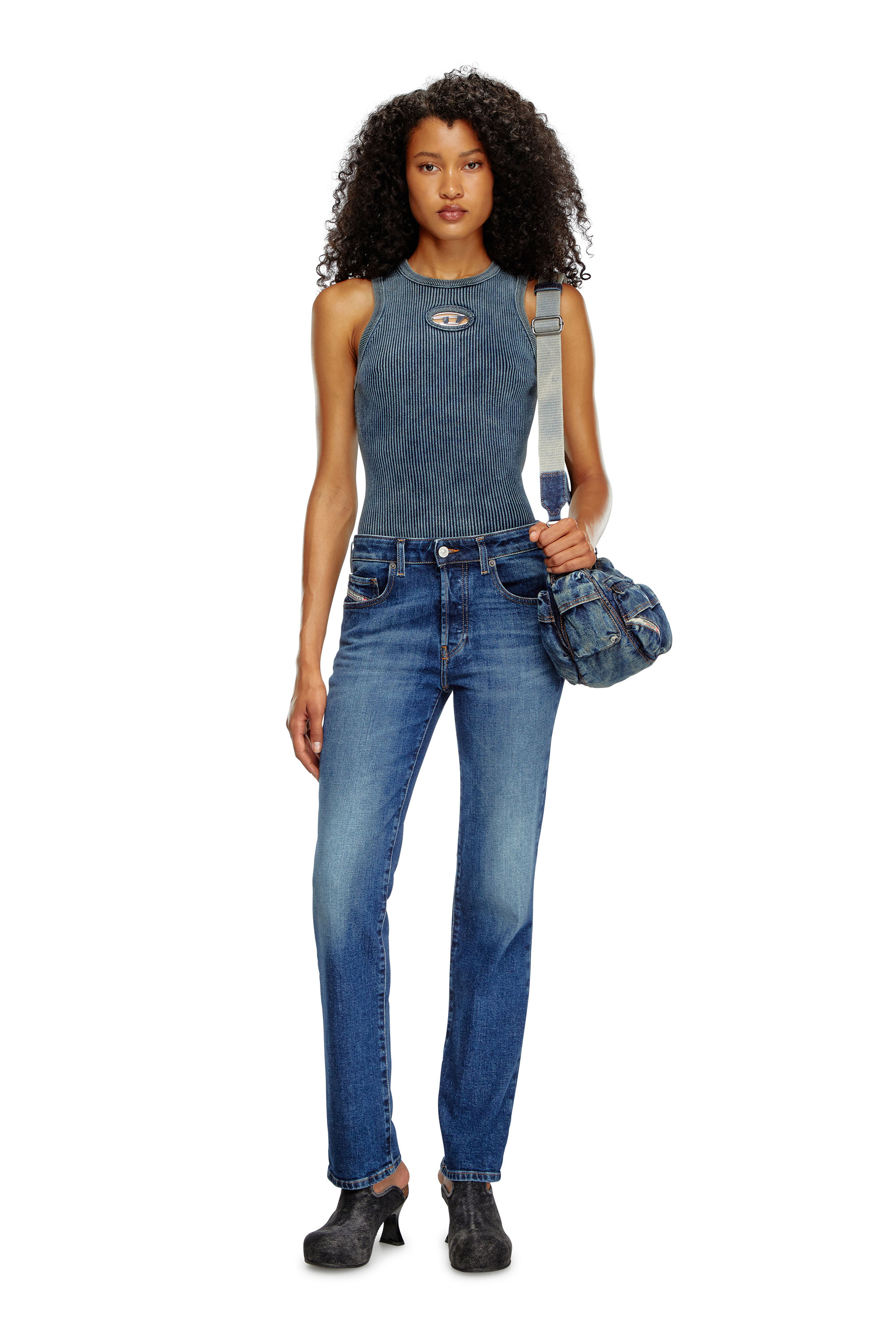 Regular Jeans 1989 D-Mine 09I28, Dark Blue Diesel - Woman's Regular Jeans 1989 D-Mine 09I28, Dark Blue - 1