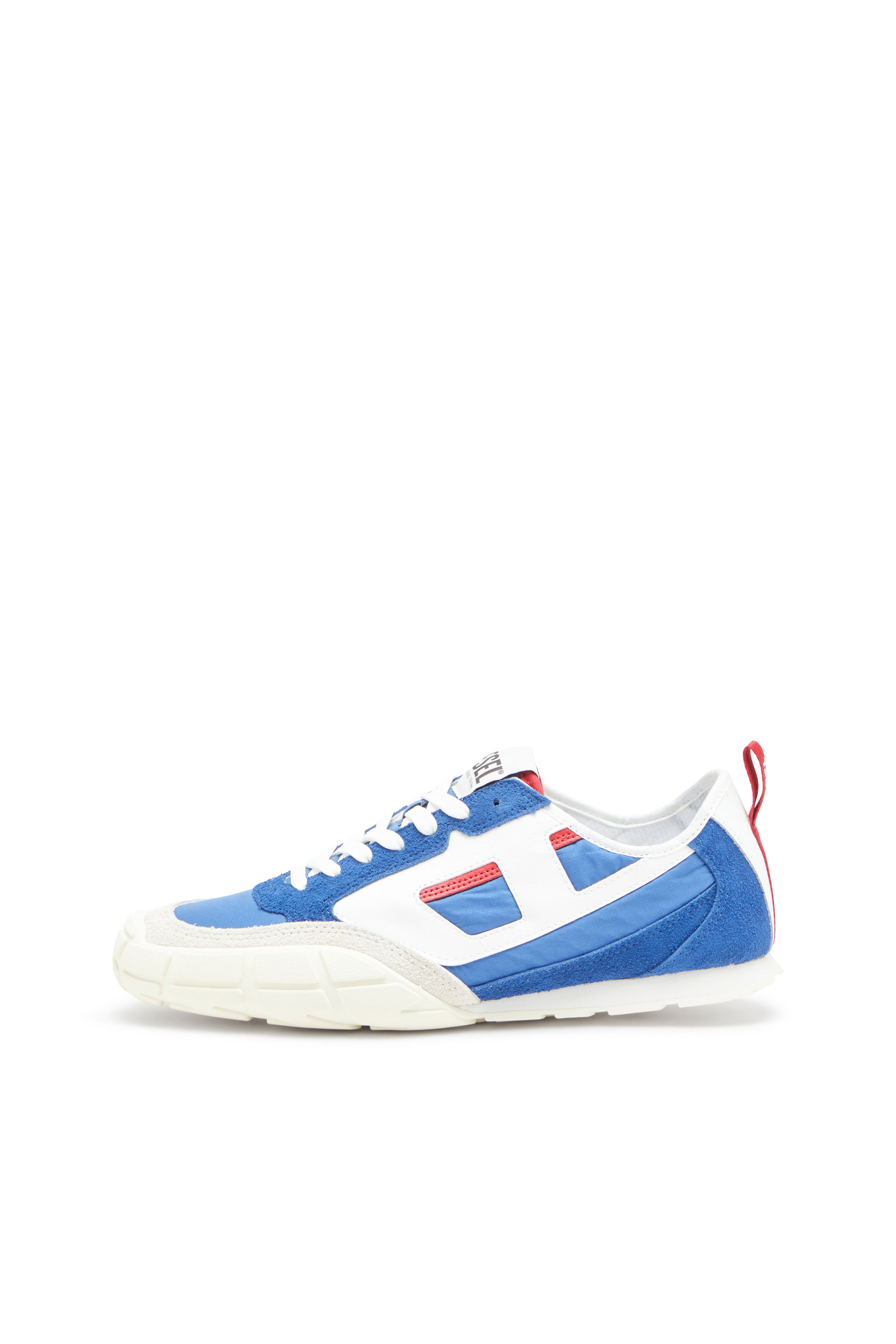 Diesel - S-PAGODHA LOW, Man's S-Pagodha-Sneakers in leather, suede and ripstop in Blue - 2