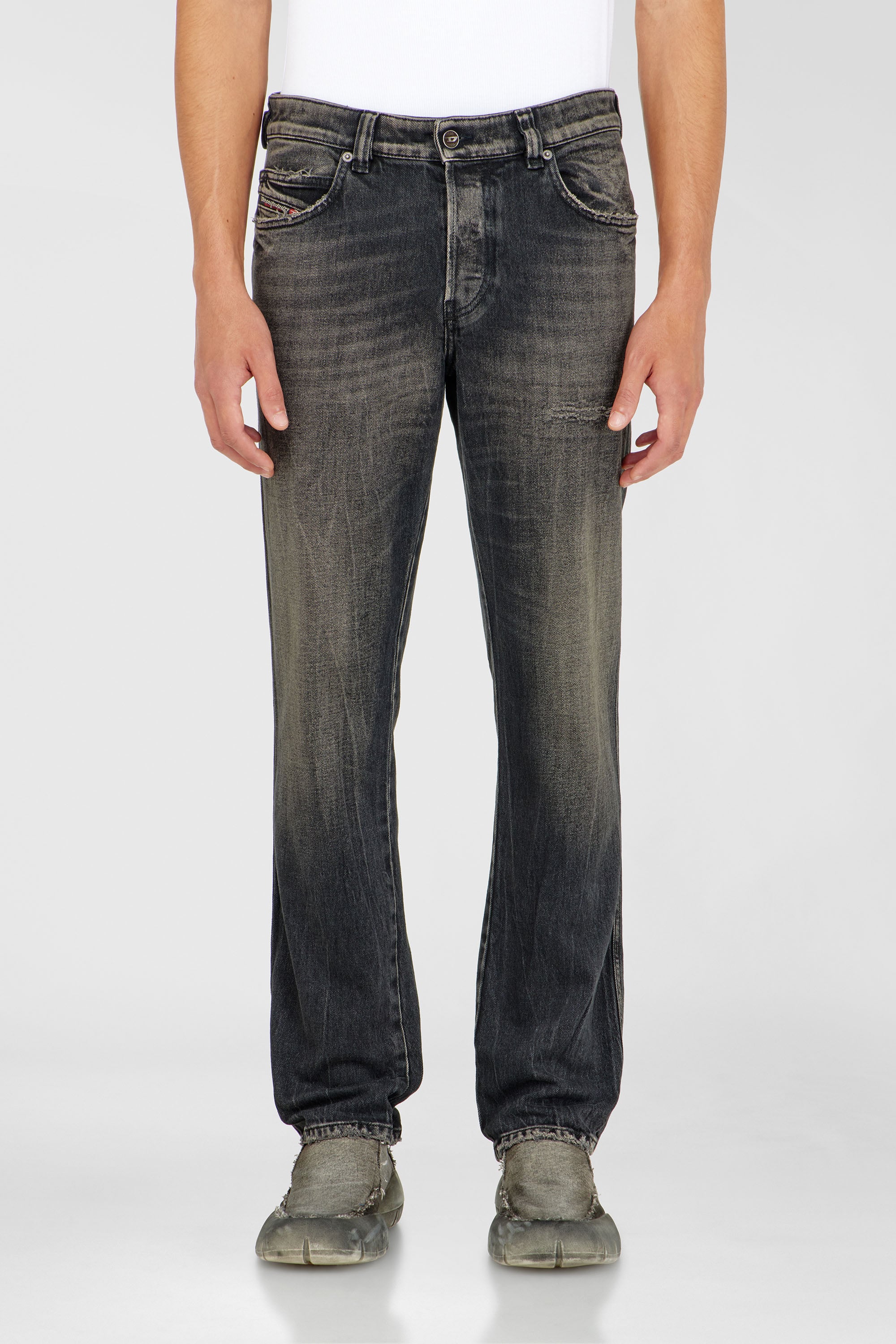 Diesel - Man's Slim Jeans 1993 D-Vyl 09P46, Black/Dark grey - 1