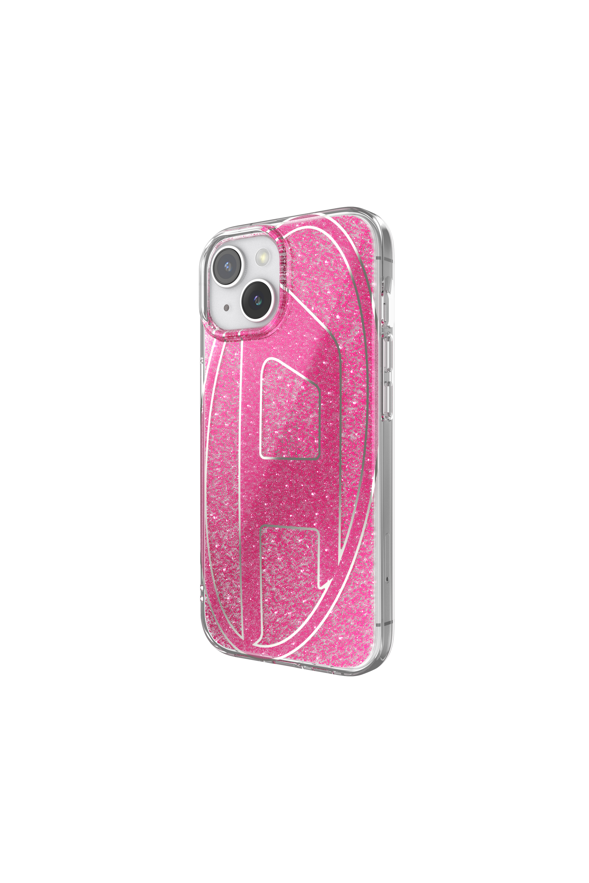 Diesel - 60035 AOP CASE, Unisex Glitter Case for iP 15 in Pink - Image 4