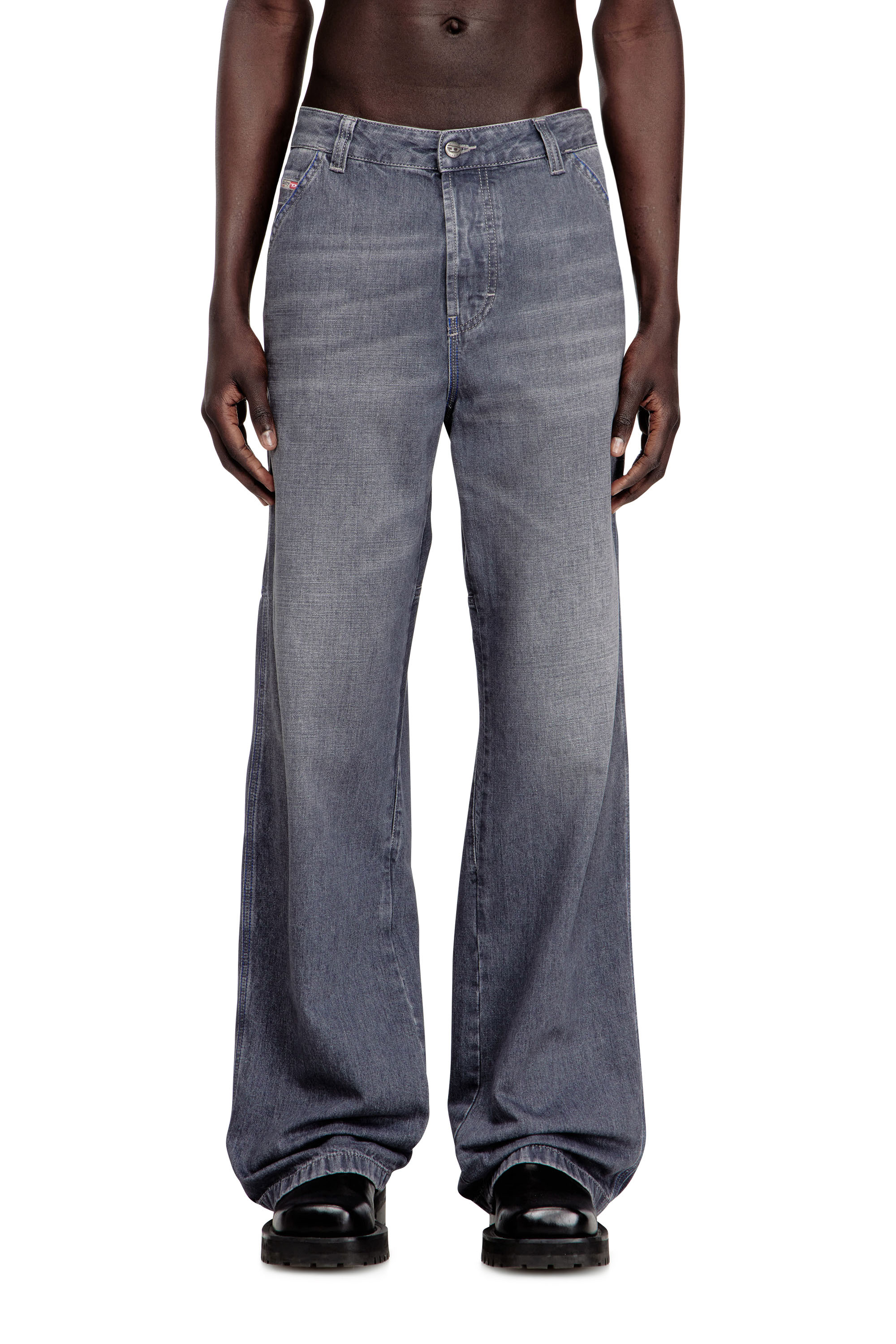 Diesel - Man's Relaxed Jeans D-Livery 09N83, Grey - 2