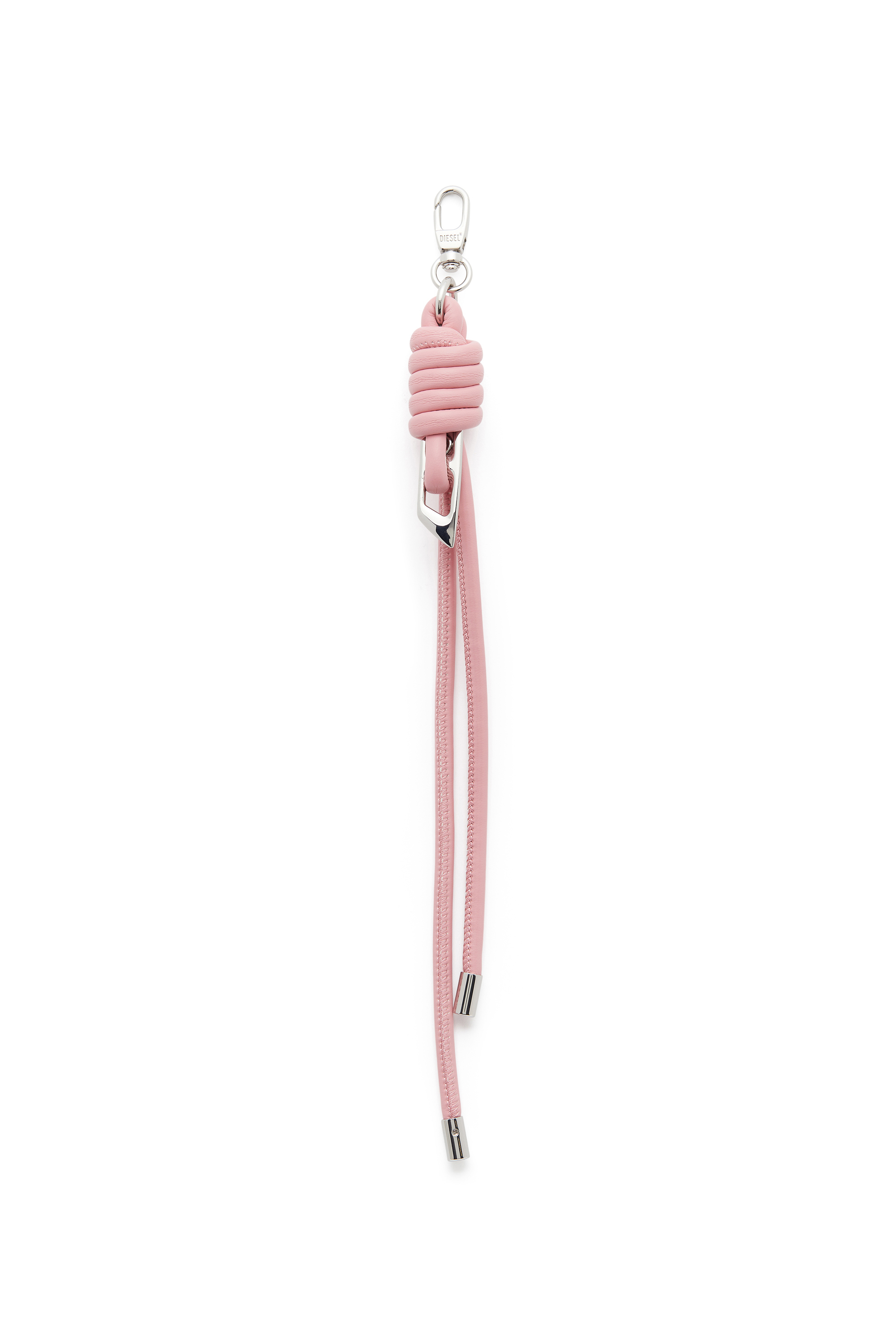 Diesel - ROPE I, Unisex's Knotted-straps charm in metal and PU in Pink - 1