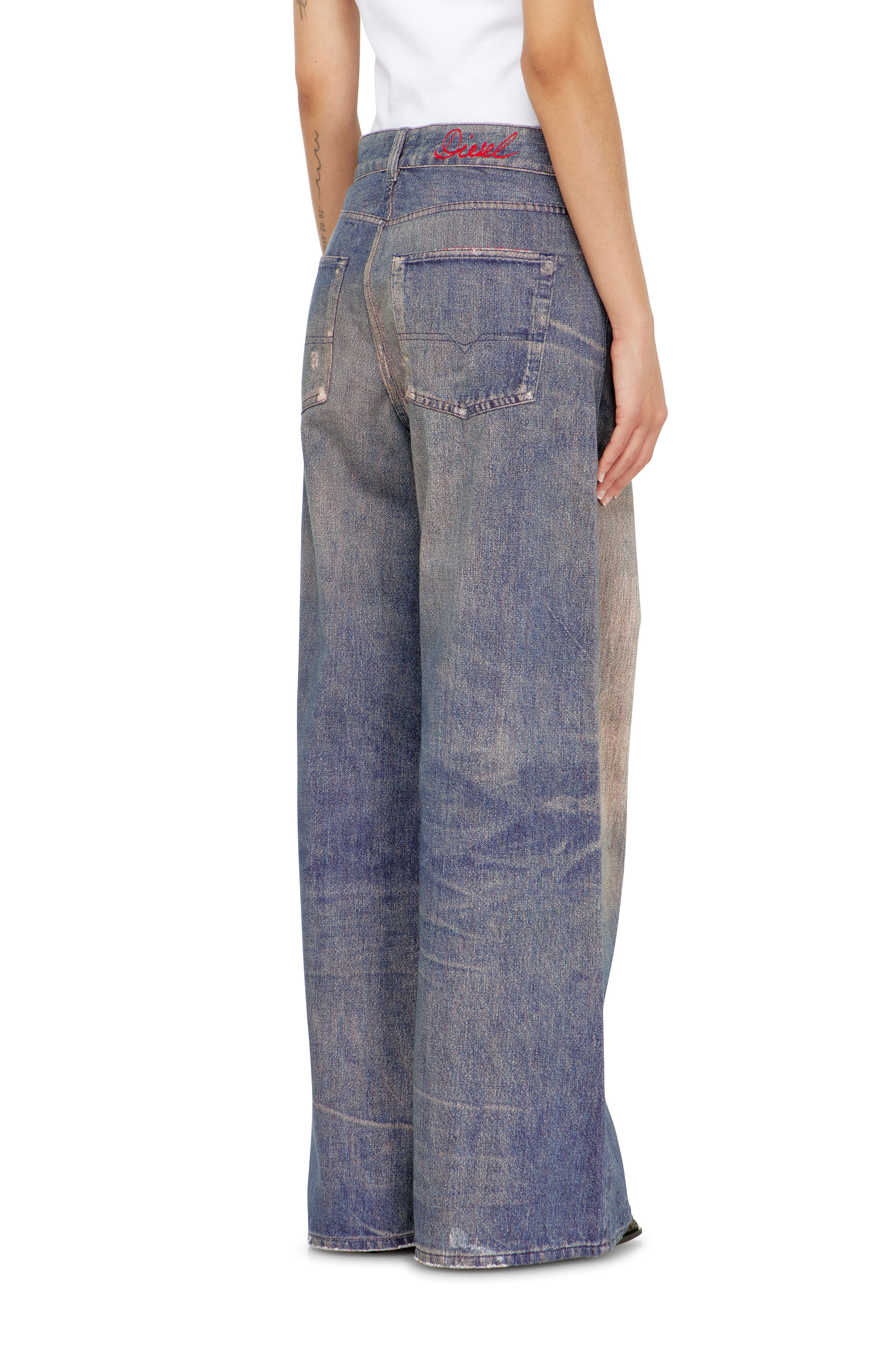 Diesel - Woman's Relaxed Jeans 1996 D-Sire 09P95, Dark Blue - 5