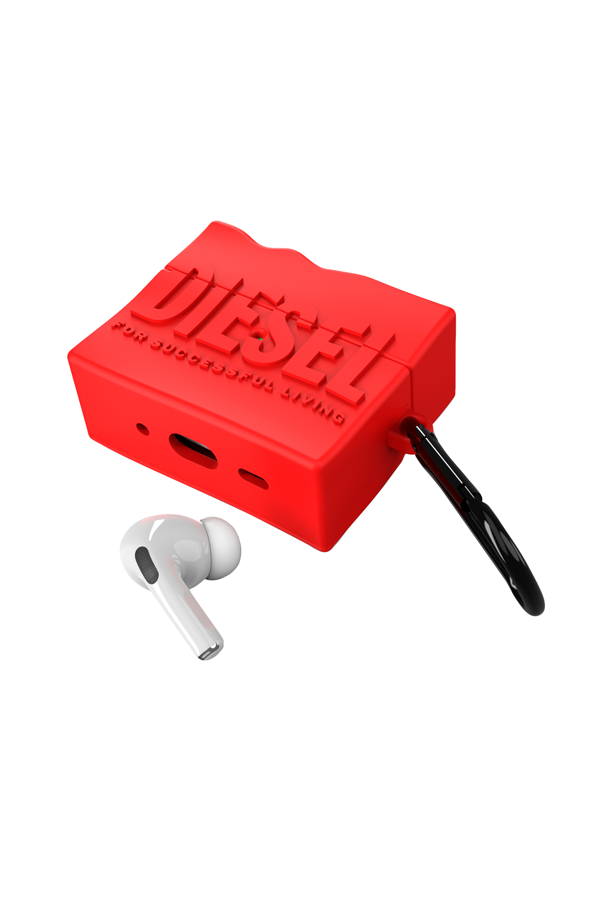 Diesel - 54135 AIRPOD CASE, Unisex D By Airpod case Airpods Pro / Pro 2 in Red - Image 3