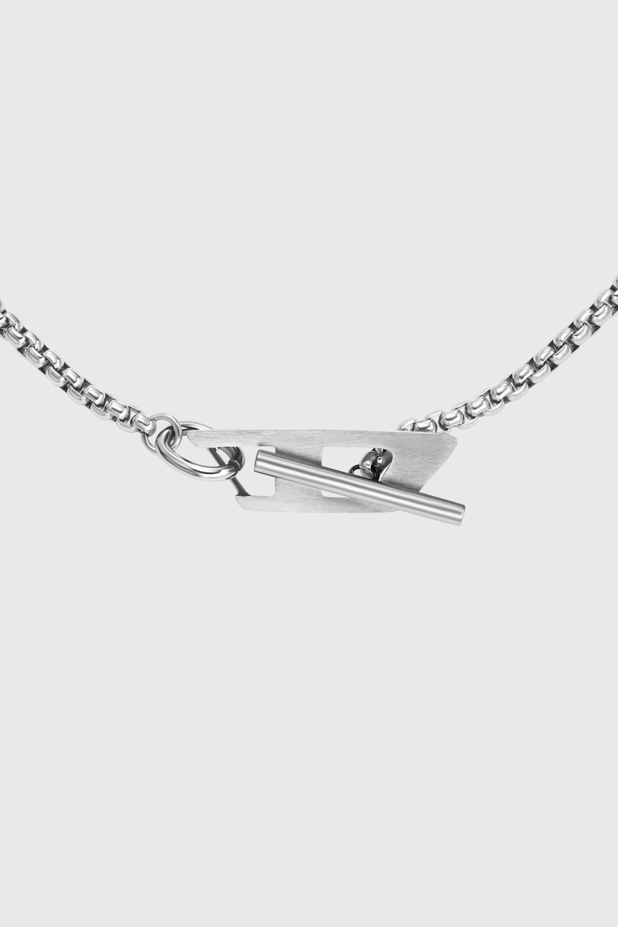 Diesel - DX1477, Unisex's Stainless steel chain necklace in Silver - 2