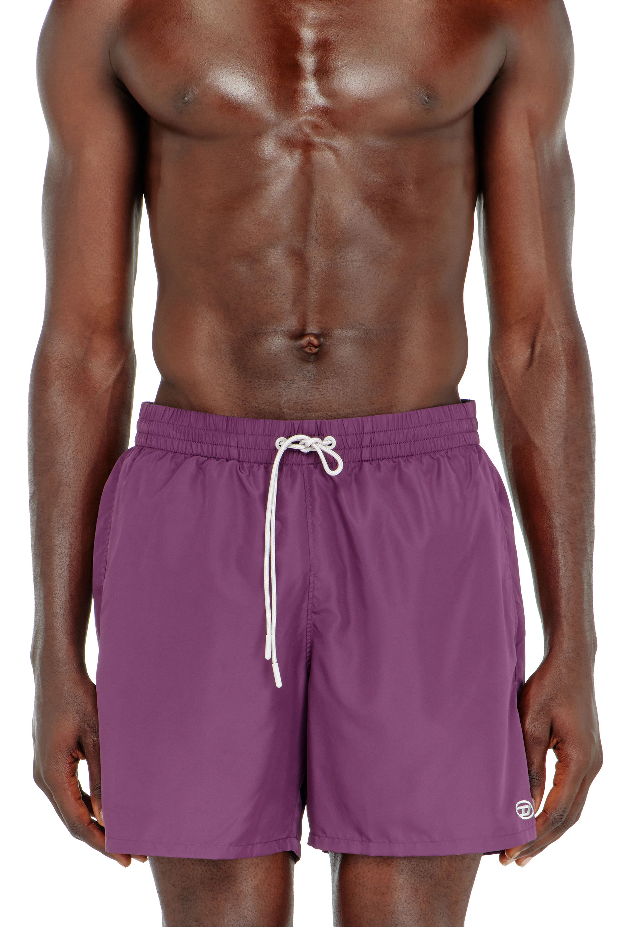 Diesel - GEORGE-41-UTLT, Man's Swim shorts with metallic Oval D logo in null - 1