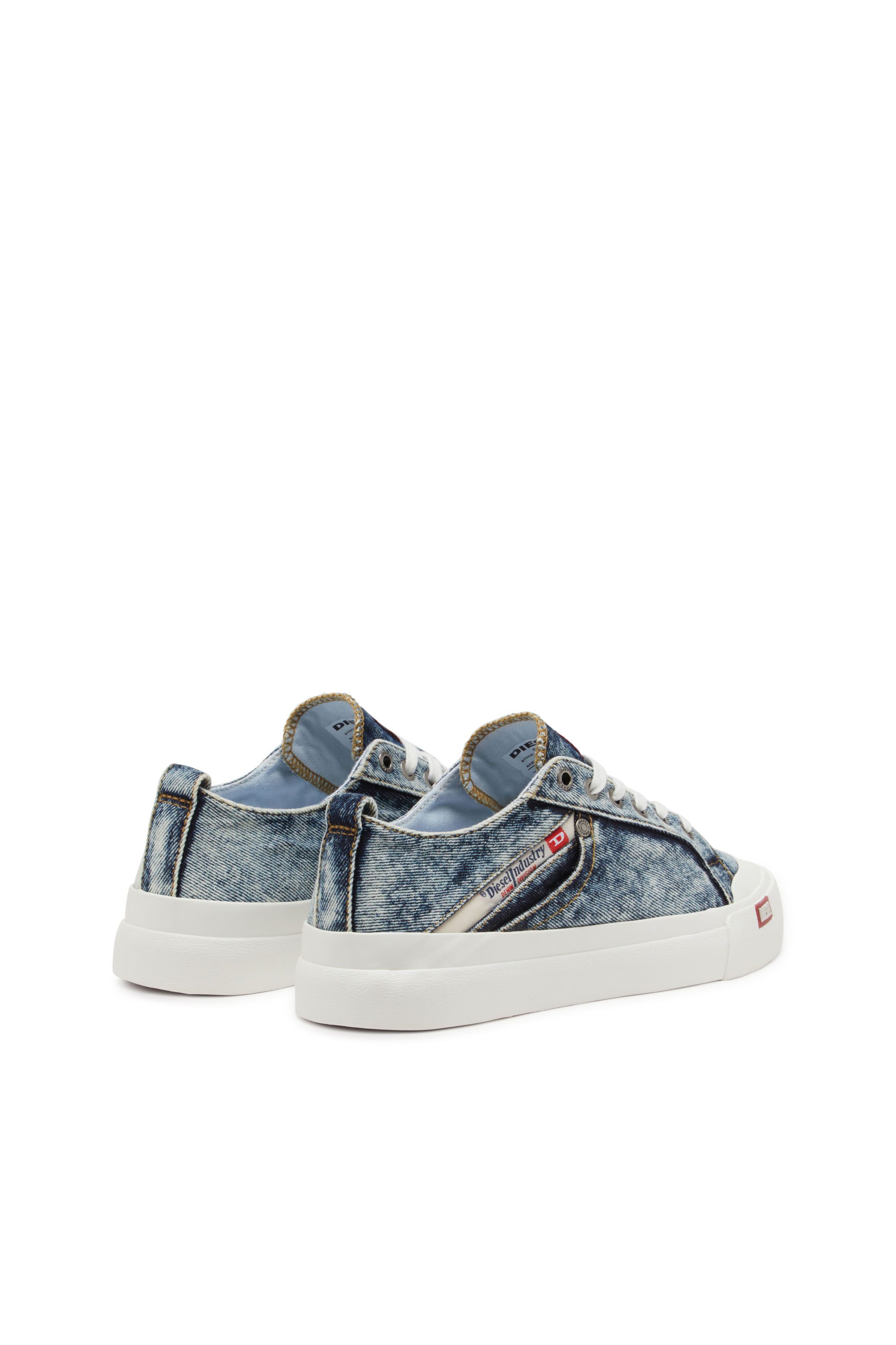 S-ATHOS NMD LOW W, Blue Diesel - S-ATHOS NMD LOW W, Woman's S-Athos-Denim sneakers with pocket detail in Blue - 3