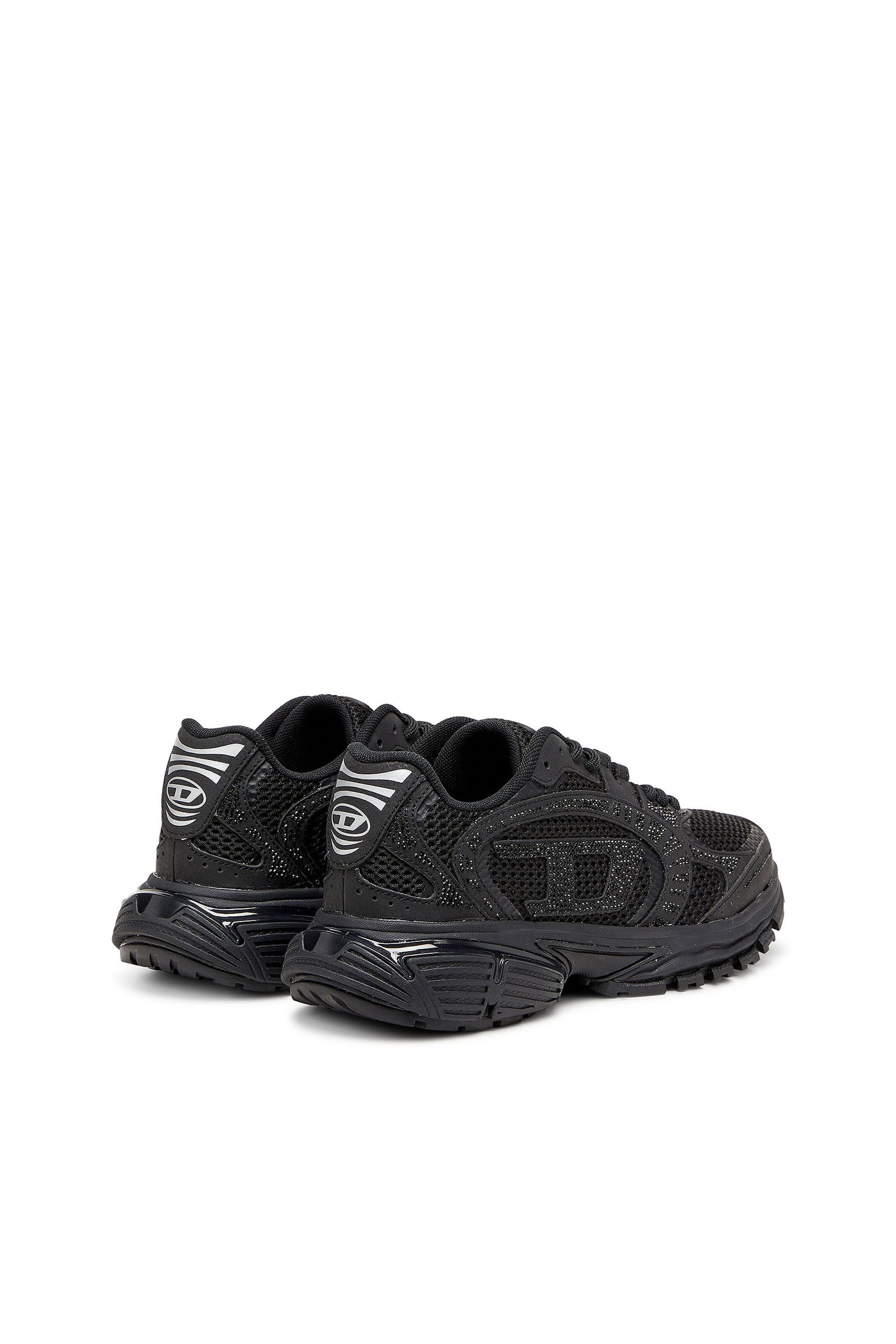 Diesel - S-PRO-V-DENSE LOW W, Woman's S-Pro-V-Dense - Mesh sneakers with crystals in Black - 3