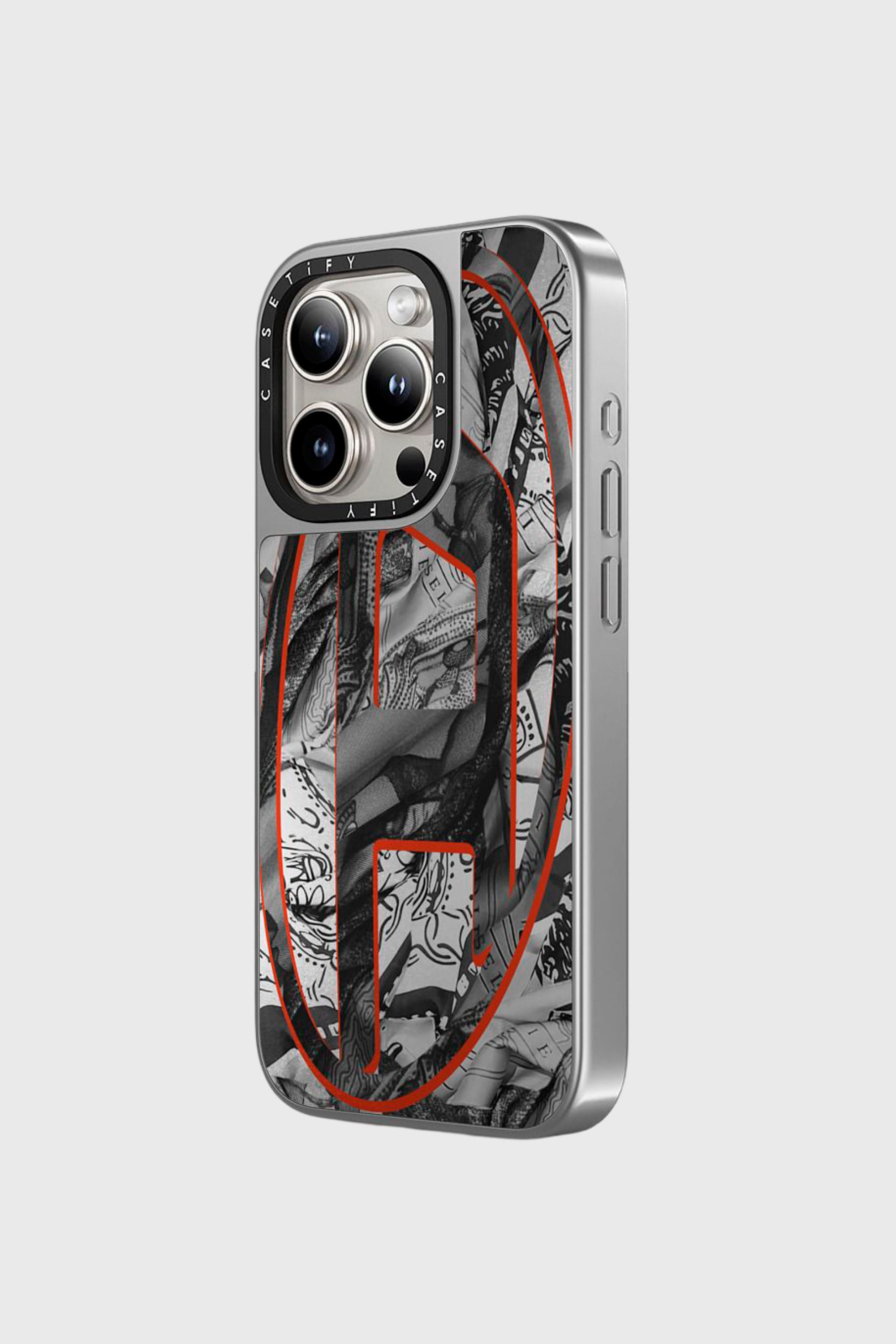 Diesel - 60336 CASETIFY MOULDED CASE, Unisex's Magsafe Bandana Case iPhone 15 Pro in Multicolor/Black - 2