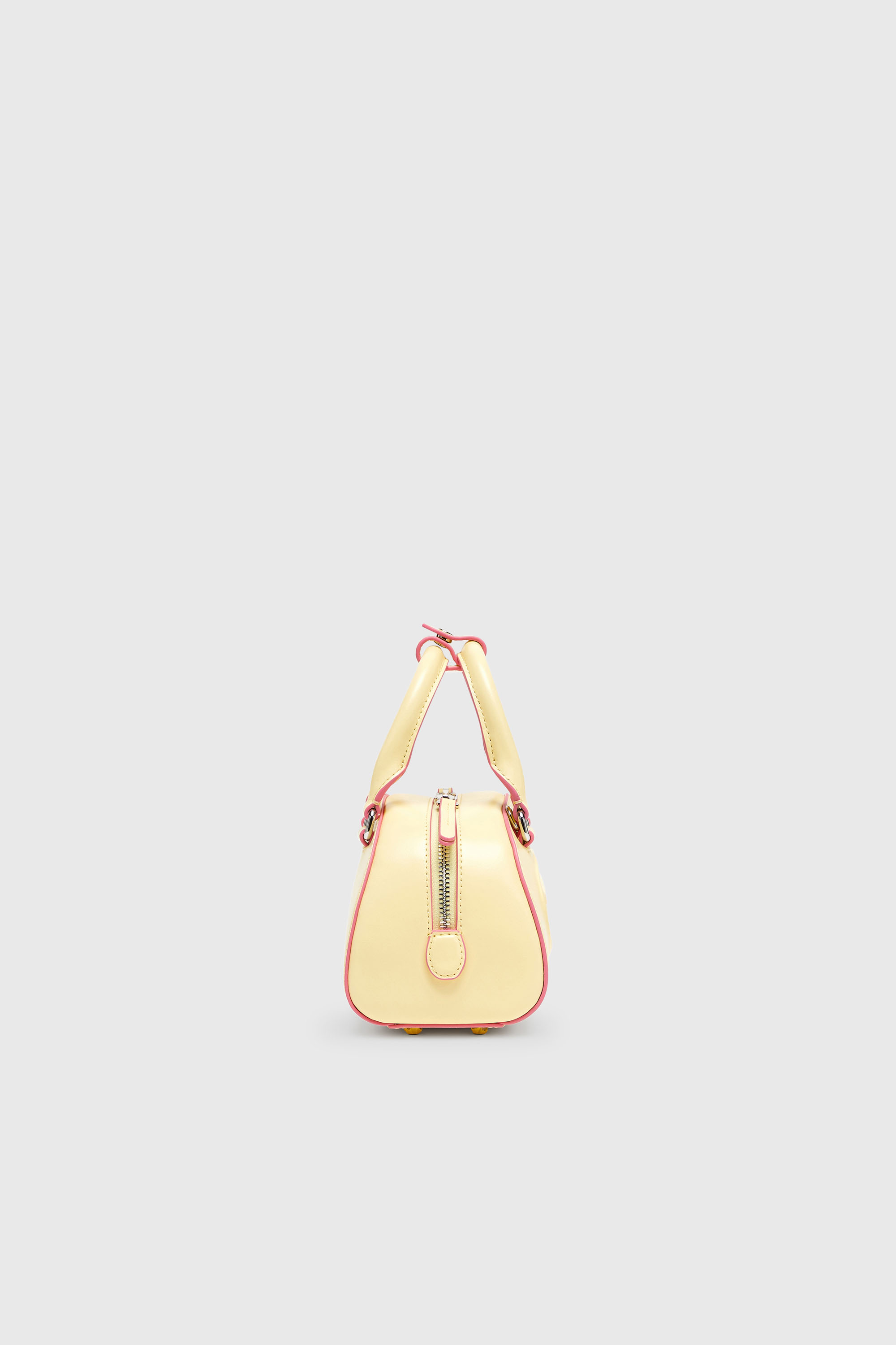 Diesel - 1DR DOME CROSSBODY, Woman's 1DR Dome-Leather Small bowling bag in Yellow - 5