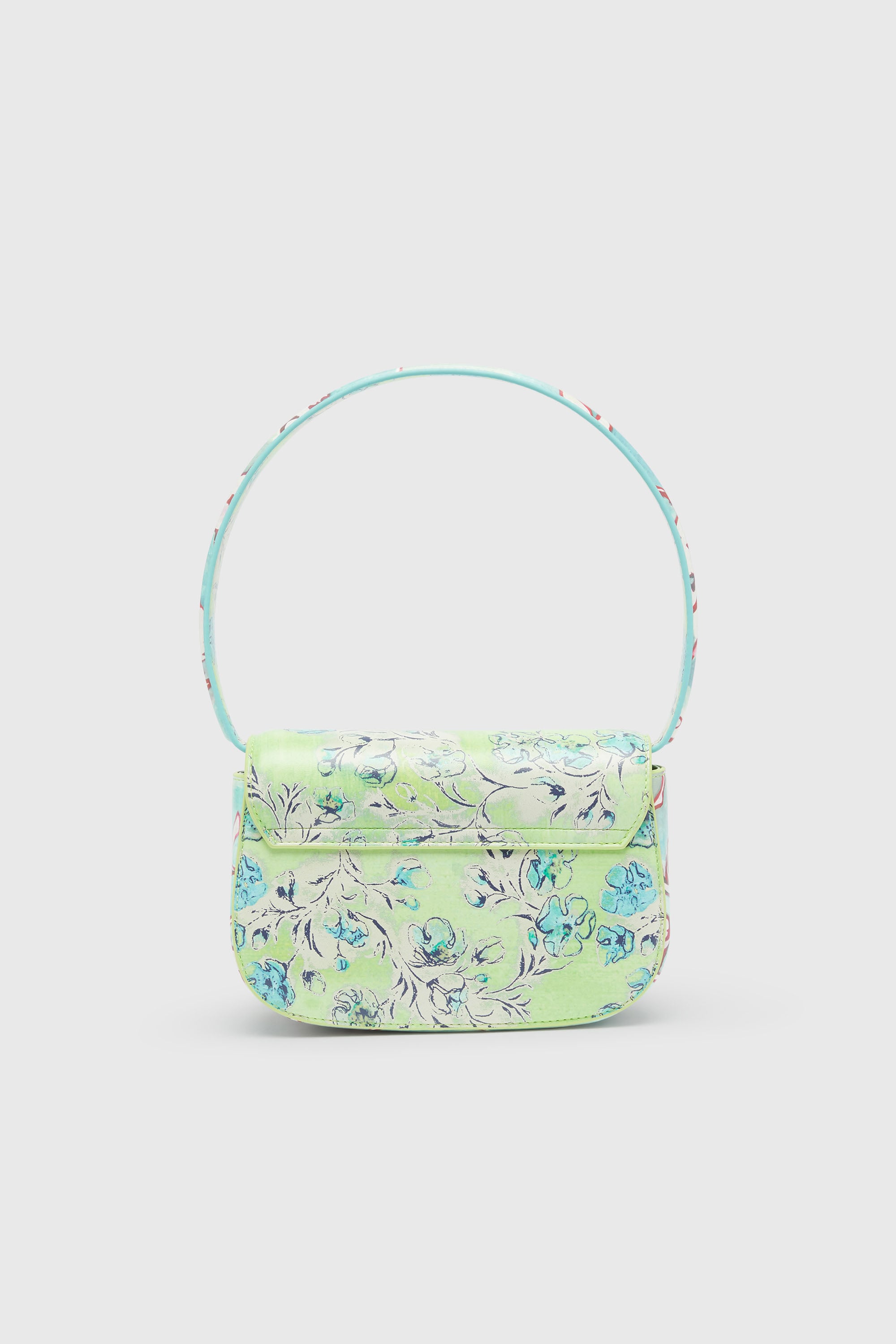 Diesel - 1DR, Woman's 1DR-Iconic shoulder bag with floral print in Green - 3