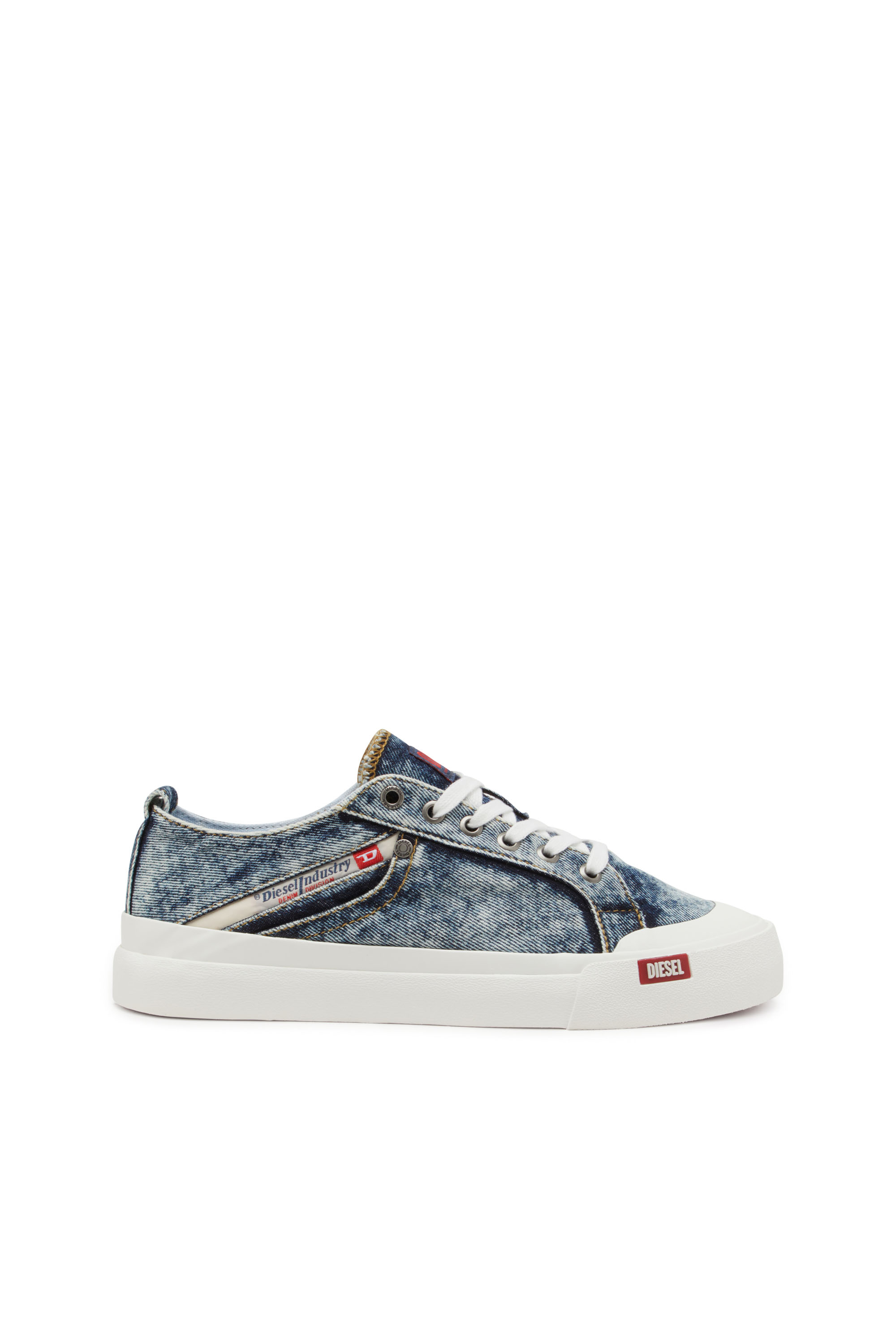 S-ATHOS NMD LOW W, Blue Diesel - S-ATHOS NMD LOW W, Woman's S-Athos-Denim sneakers with pocket detail in Blue - 1