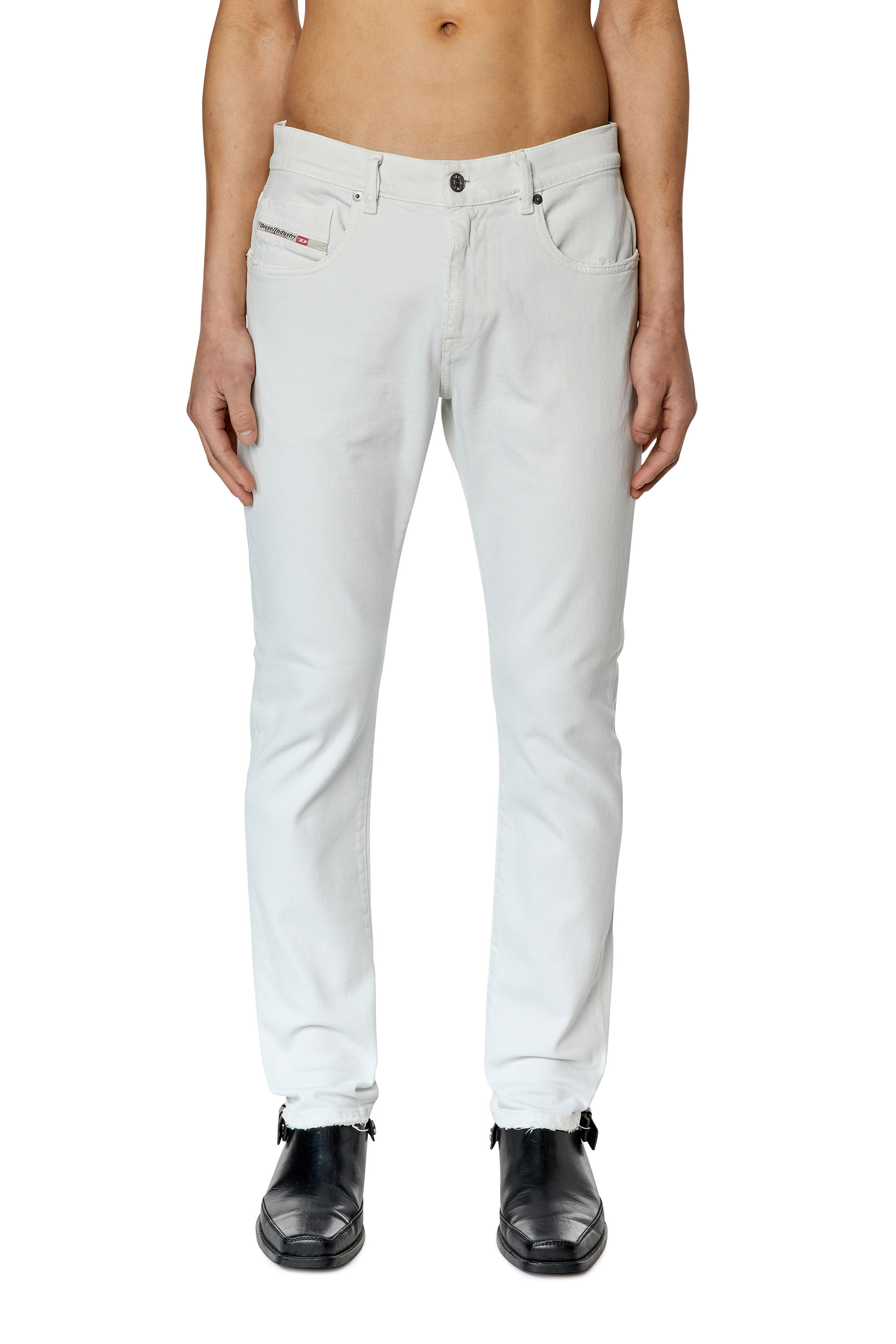 Diesel - Slim Jeans 2019 D-Strukt 09F26, White - Image 1