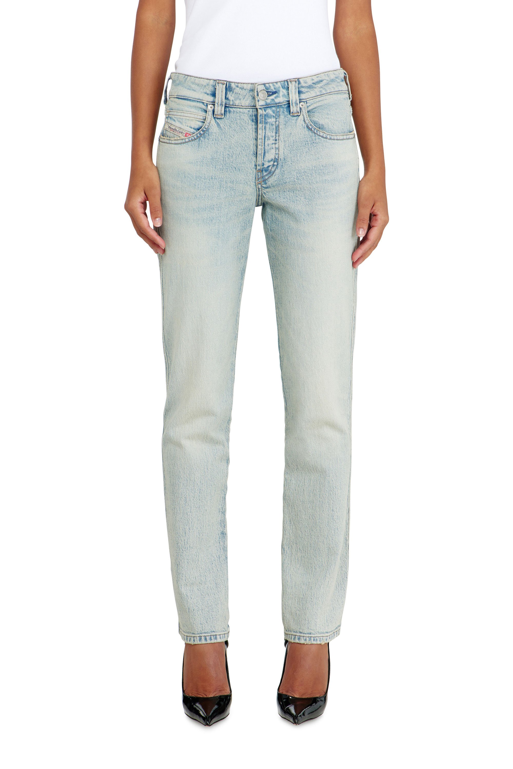 Diesel - Woman's Slim Jeans 1992 D-Jiann 0KBBK, Light Blue - 4