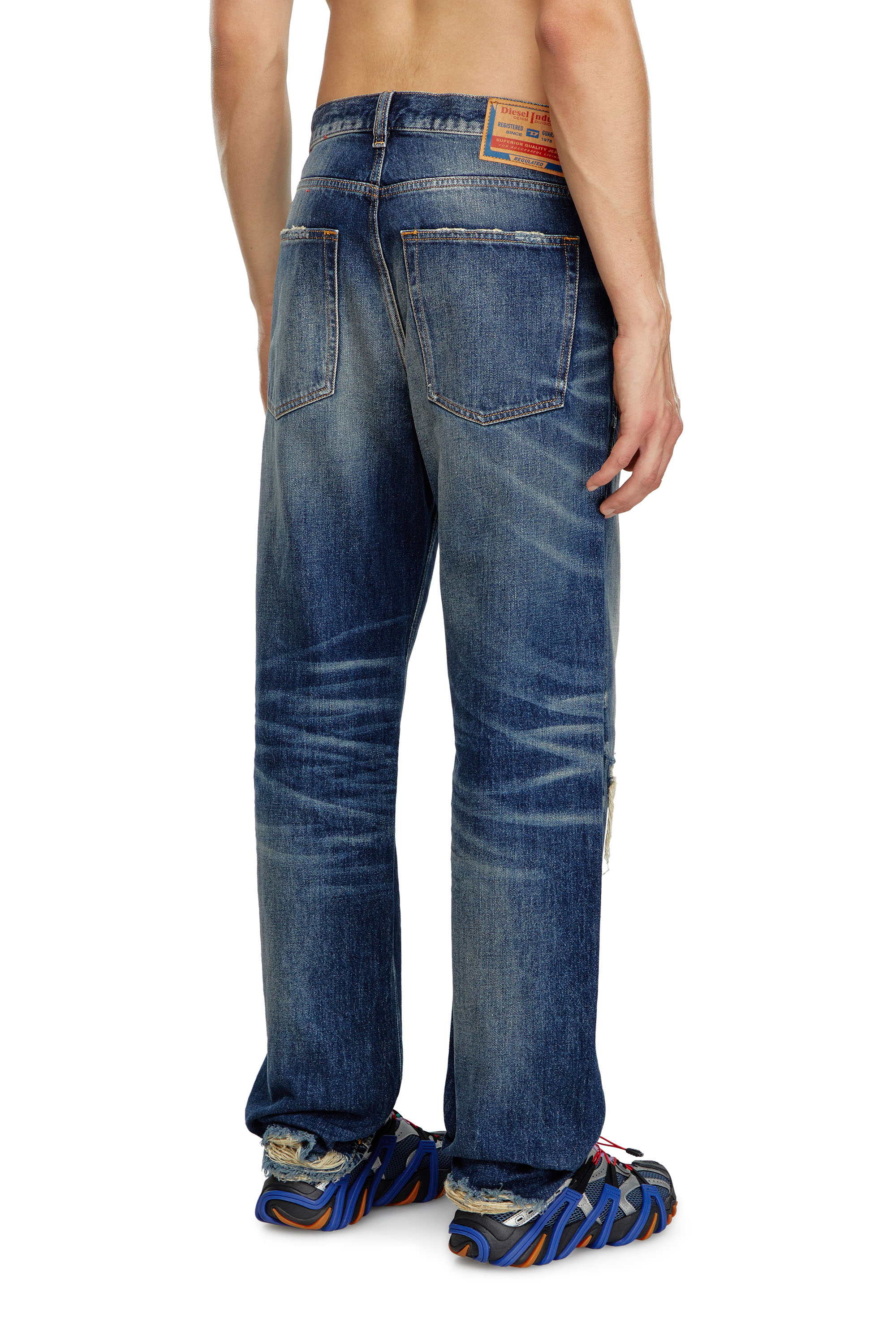 Diesel - Man Straight Jeans 2010 D-Macs 09J95, Dark Blue - Image 3