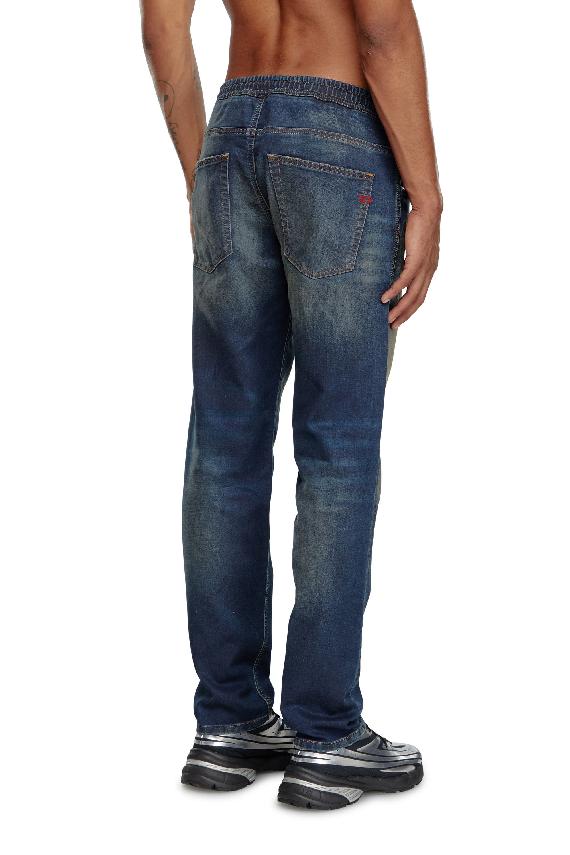 Diesel - Man's Tapered 2030 D-Krooley Joggjeans® 09J34, Dark Blue - 4