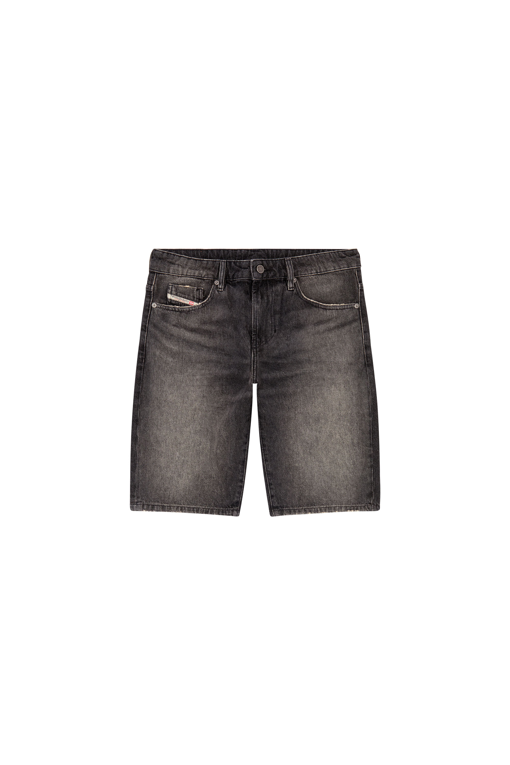 Diesel - SLIM-SHORT, Man Slim denim shorts in Black - Image 3