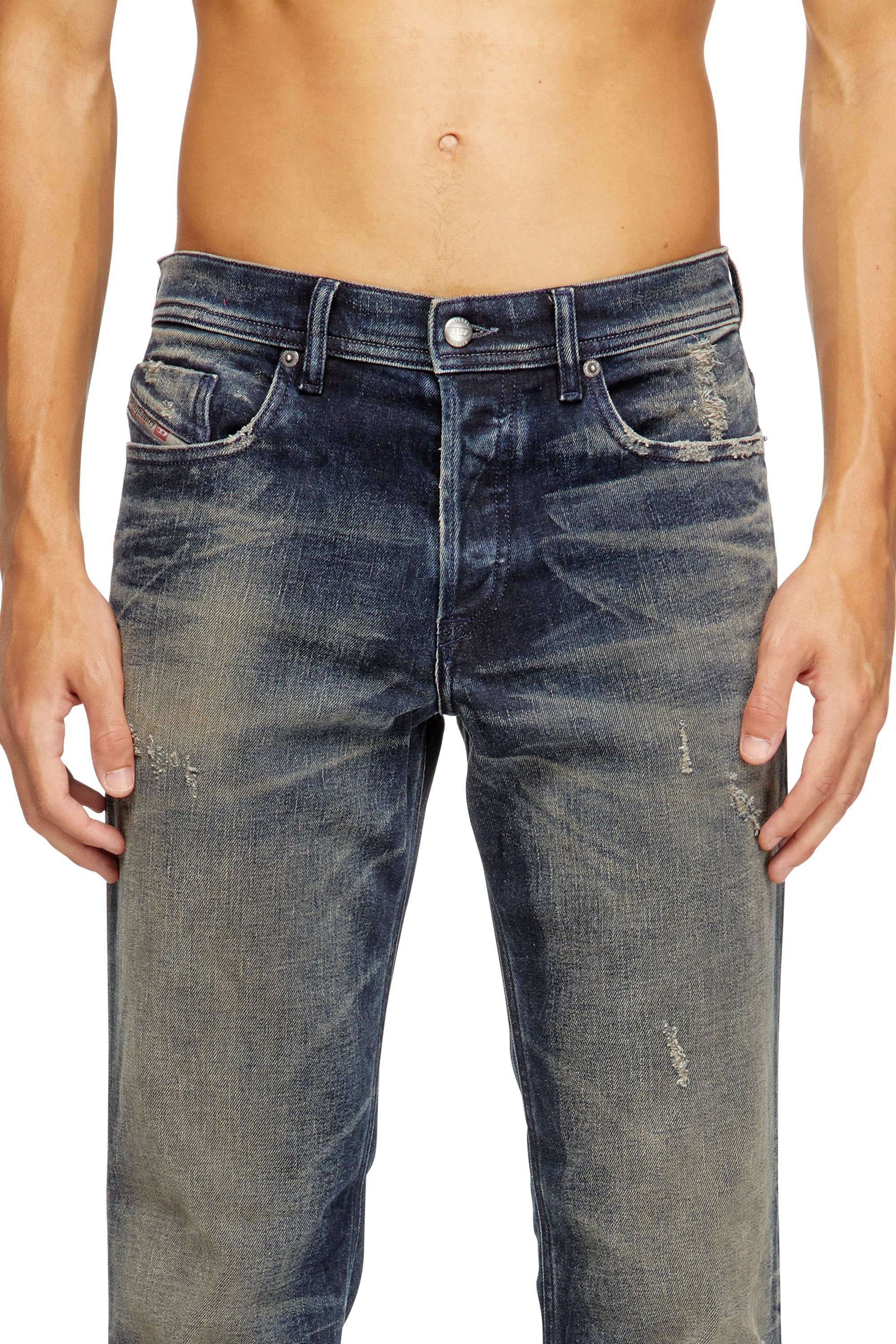 Regular Jeans 2023 D-Finitive 09M46, Dark Blue Diesel - Man's Regular Jeans 2023 D-Finitive 09M46, Dark Blue - 5