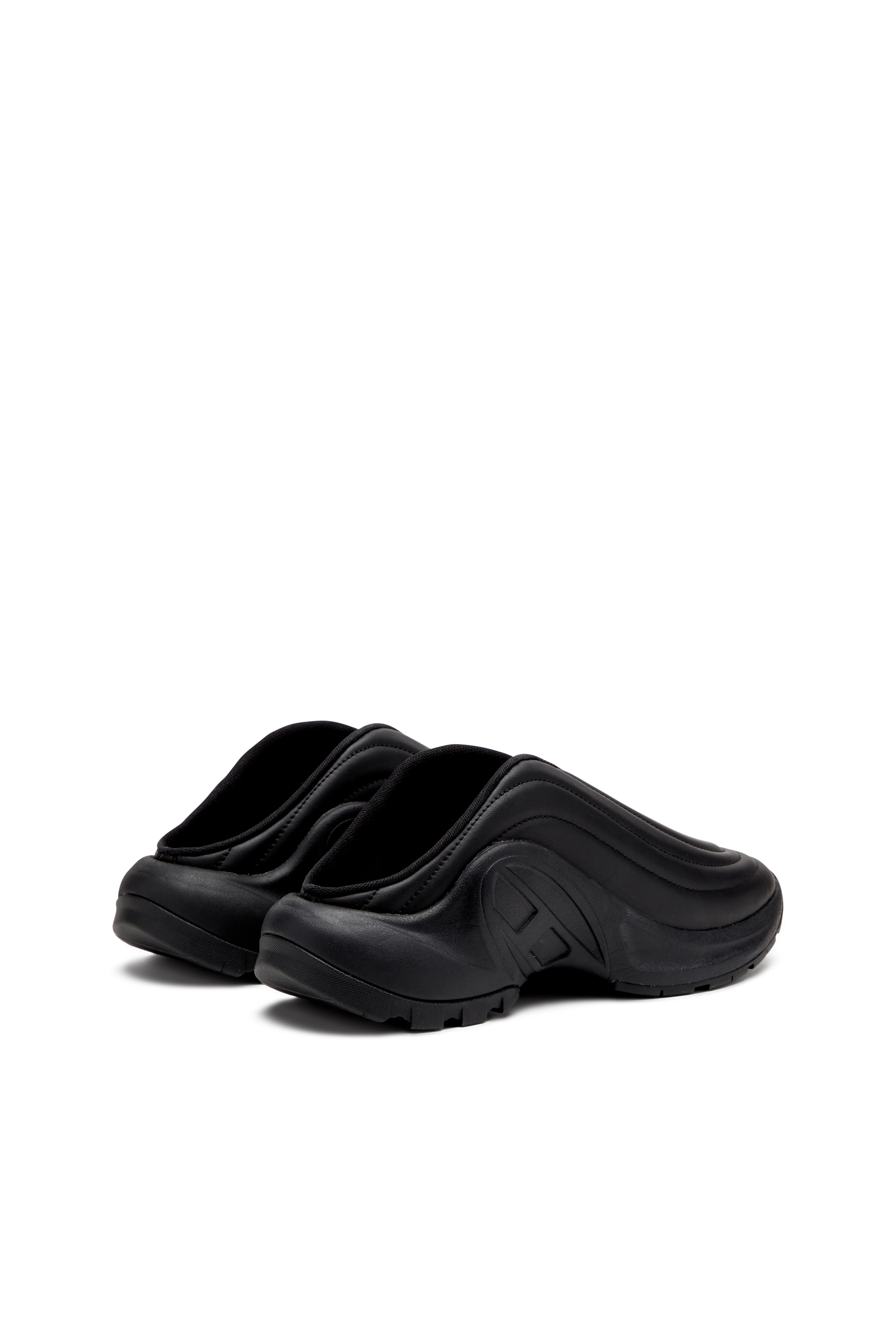 Diesel - S-D-RUNNER MULE X, Unisex's Matte mules in Black - 3