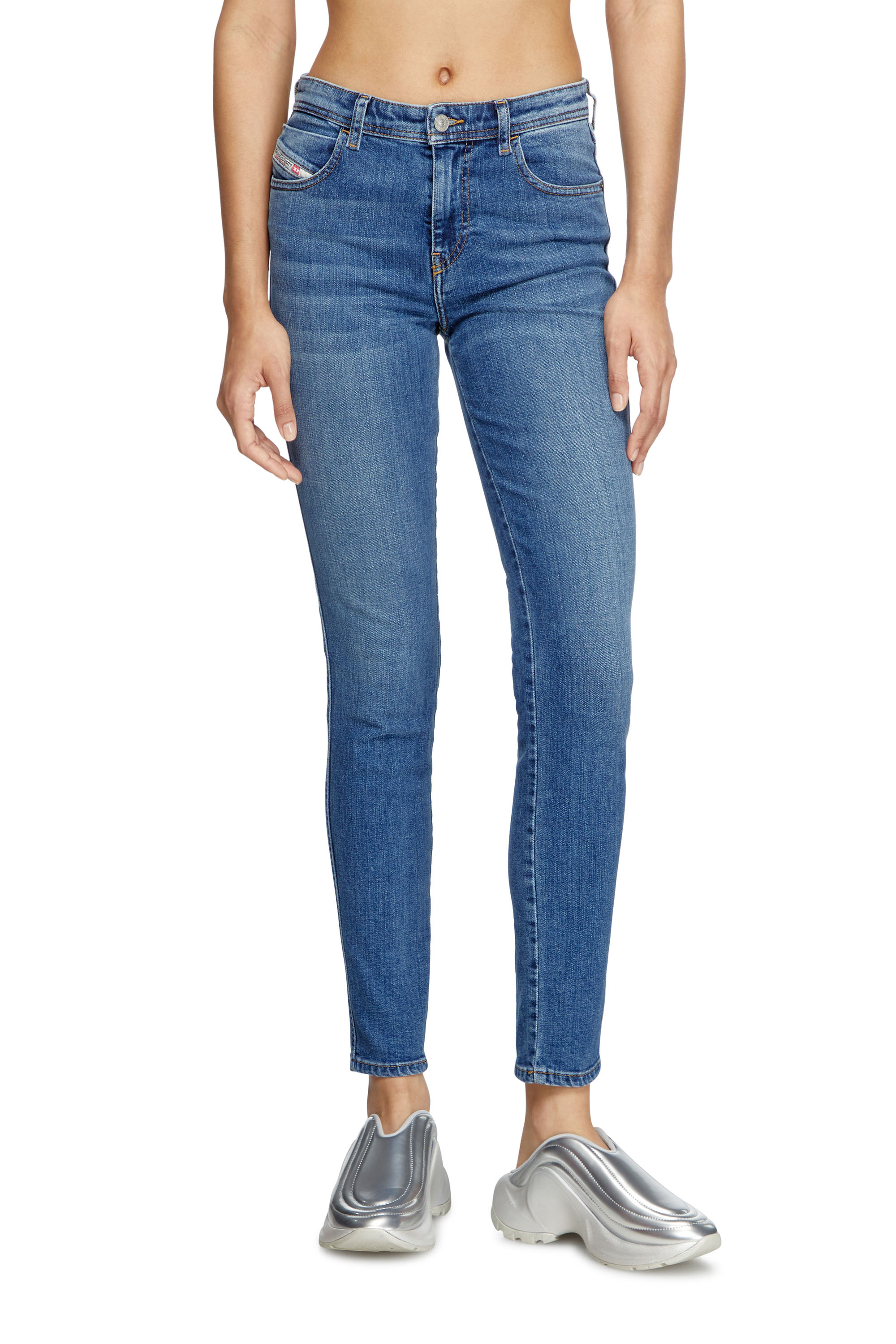 Diesel - Woman's Skinny Jeans 2015 Babhila 09L02, Medium blue - 1