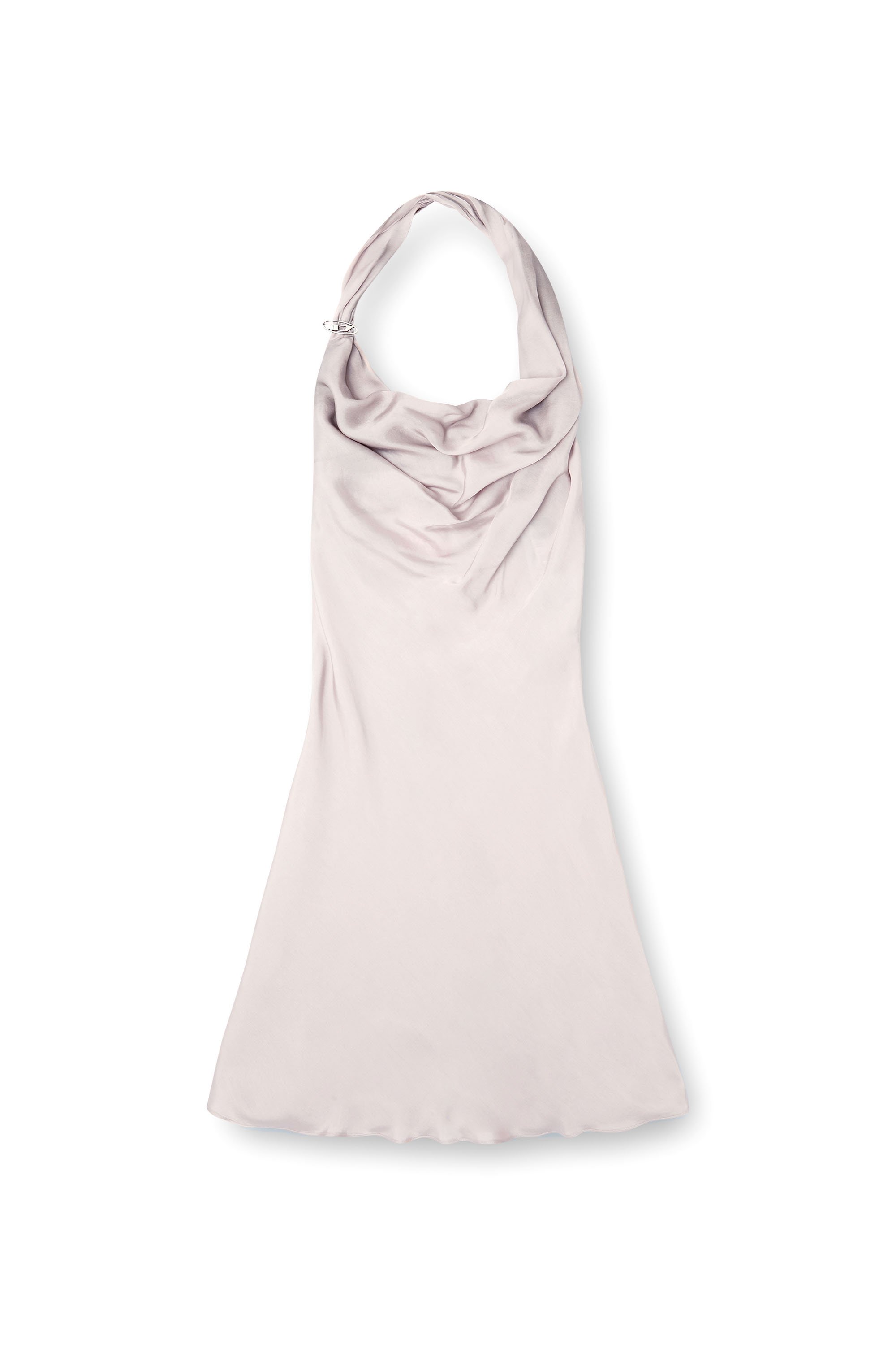 Diesel - D-ESTINY, Woman's Bias cut dress with asymmetrical hem in Lilac - 1