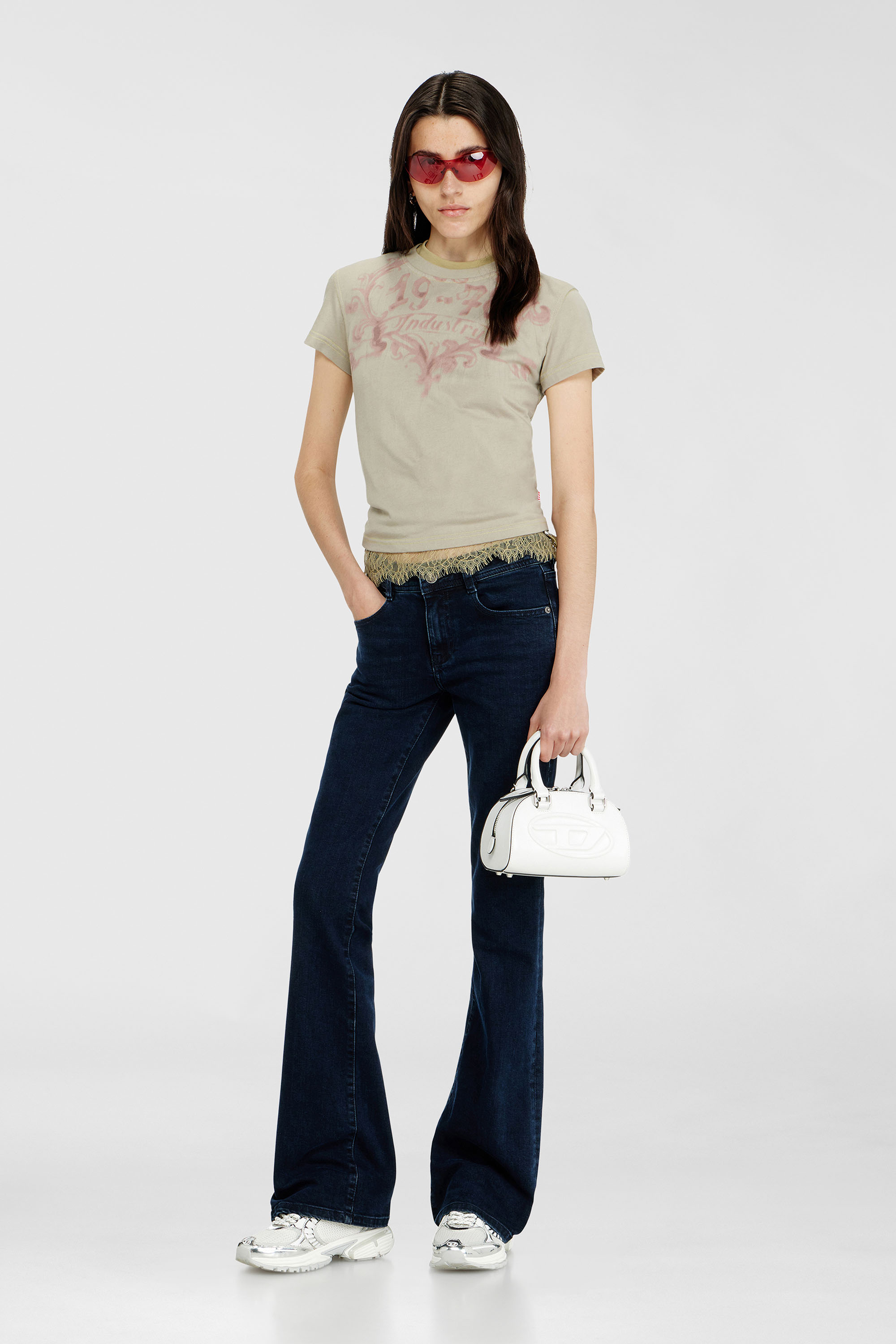 Diesel - Woman's Bootcut Jeans 1969 D-Ebbey 0KBBG, Dark Blue - 2
