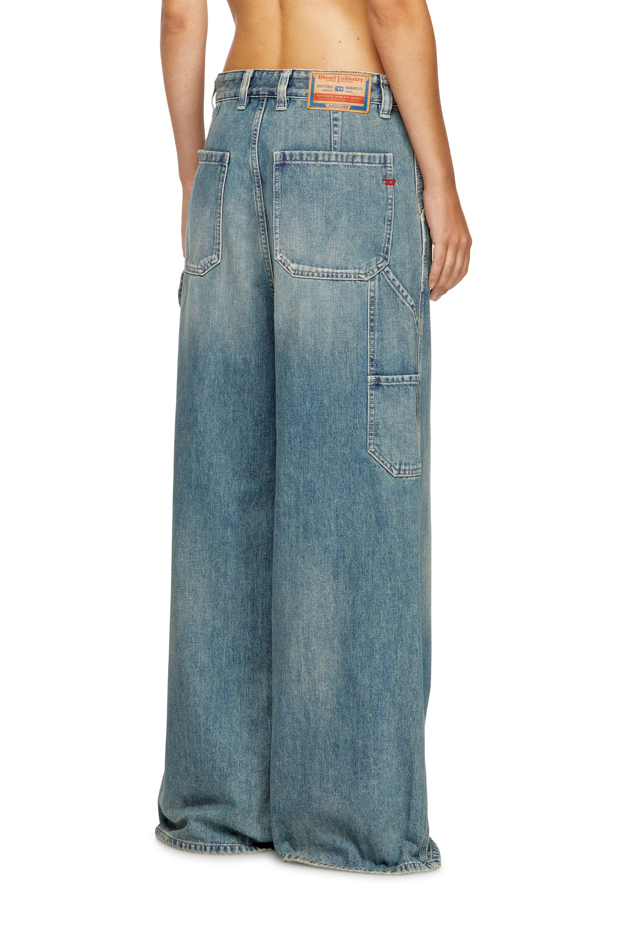 Relaxed Jeans 1996 D-Sire 068SK, Light Blue Diesel - Woman's Relaxed Jeans 1996 D-Sire 068SK, Light Blue - 4