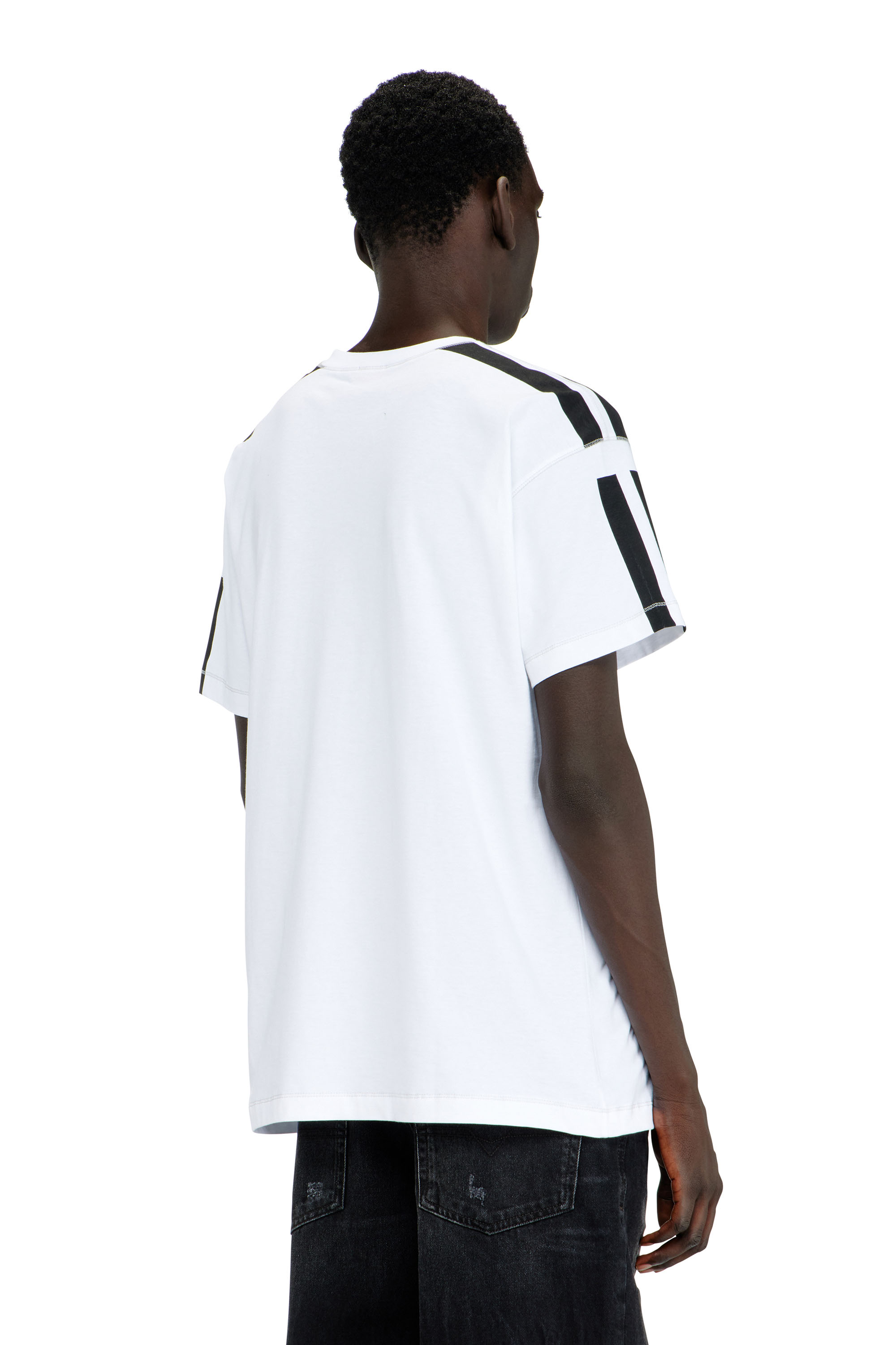 Diesel - T-NORM-V12, Man's Cotton T-shirt with contrast graphic prints in null - 3