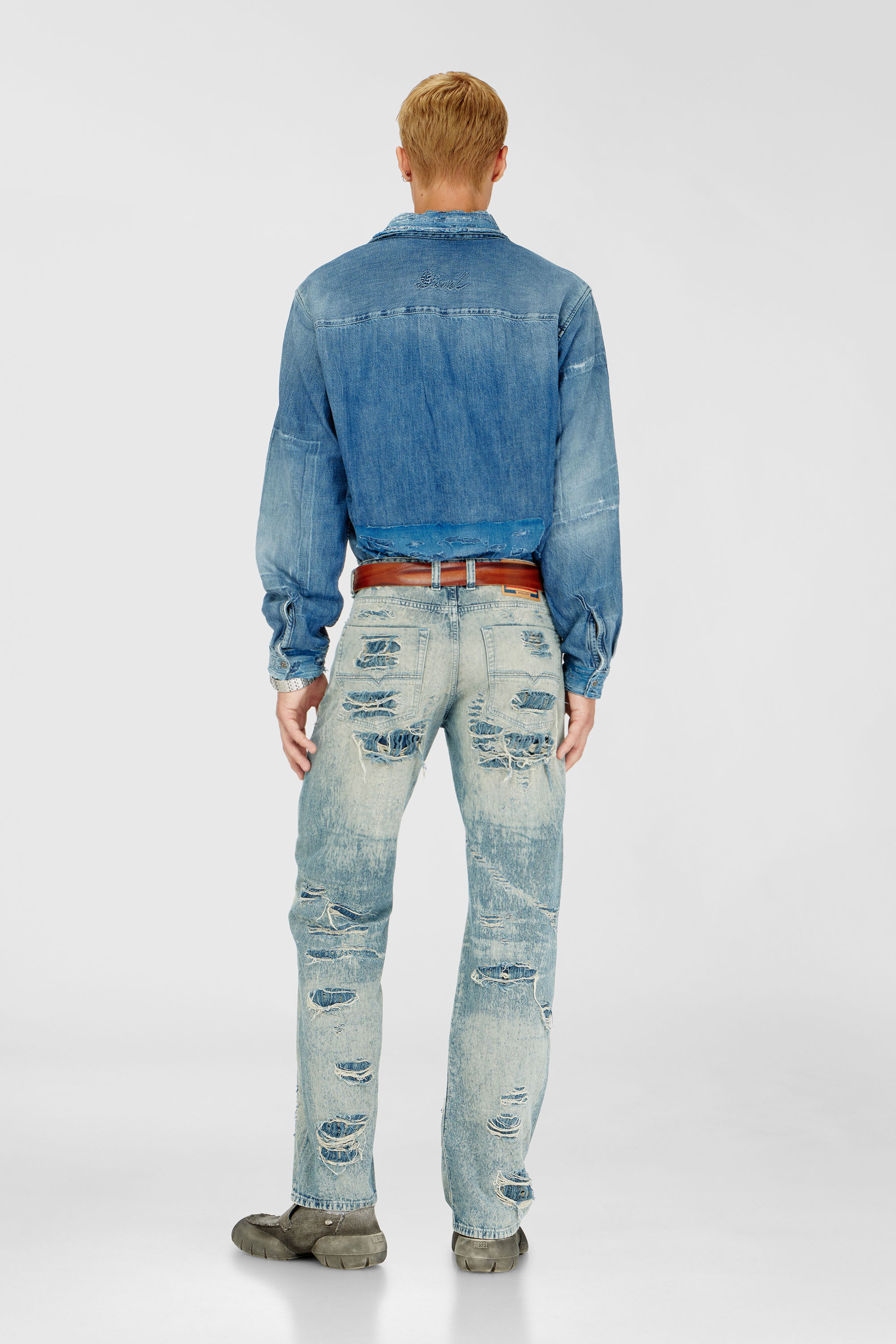 Diesel - Man's Relaxed Jeans 1980 D-Eeper 068YM, Medium blue - 3