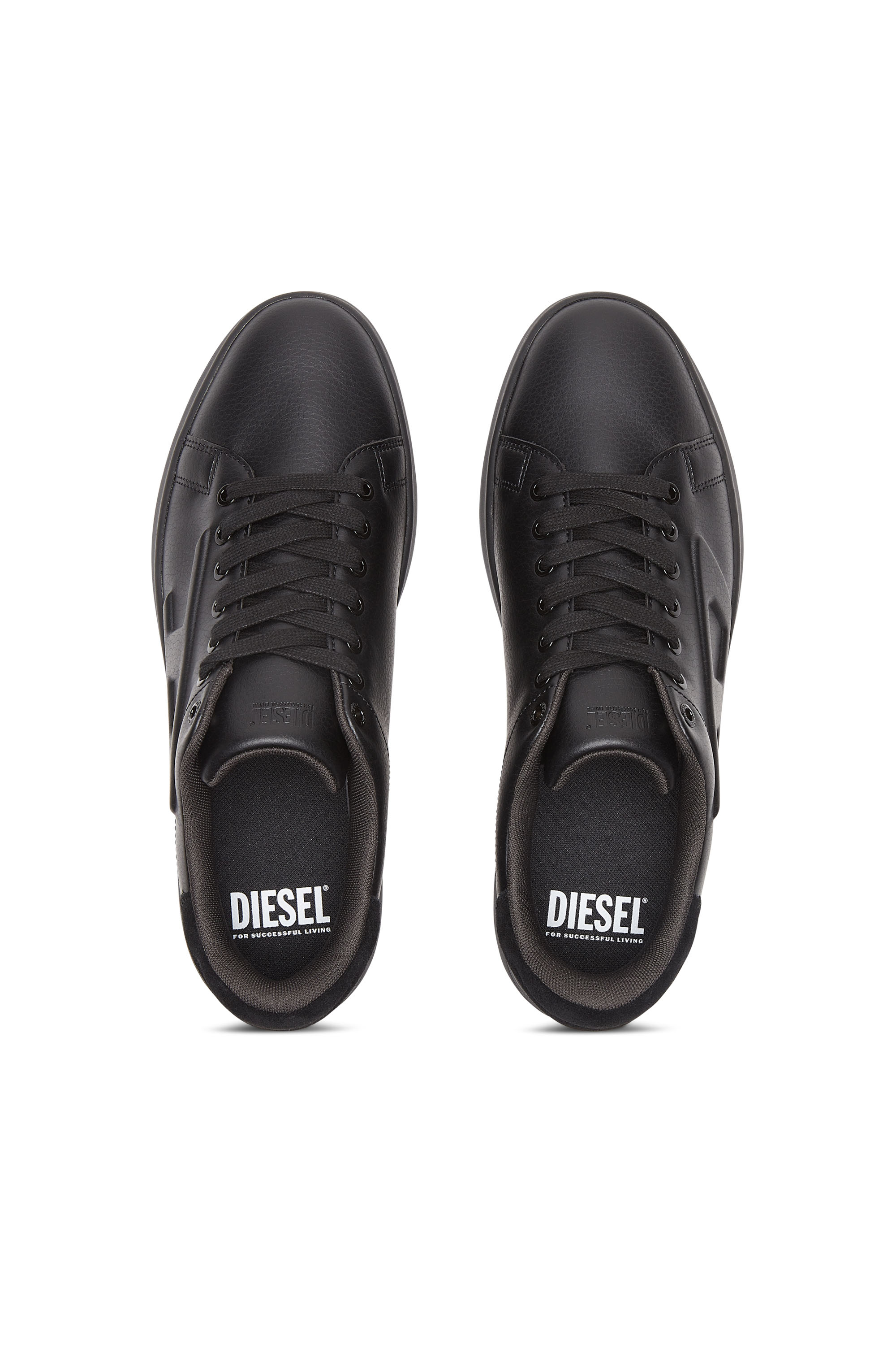 Diesel - S-ATHENE LOW, Man S-Athene Low-Sneakers with embossed D logo in Black - Image 5