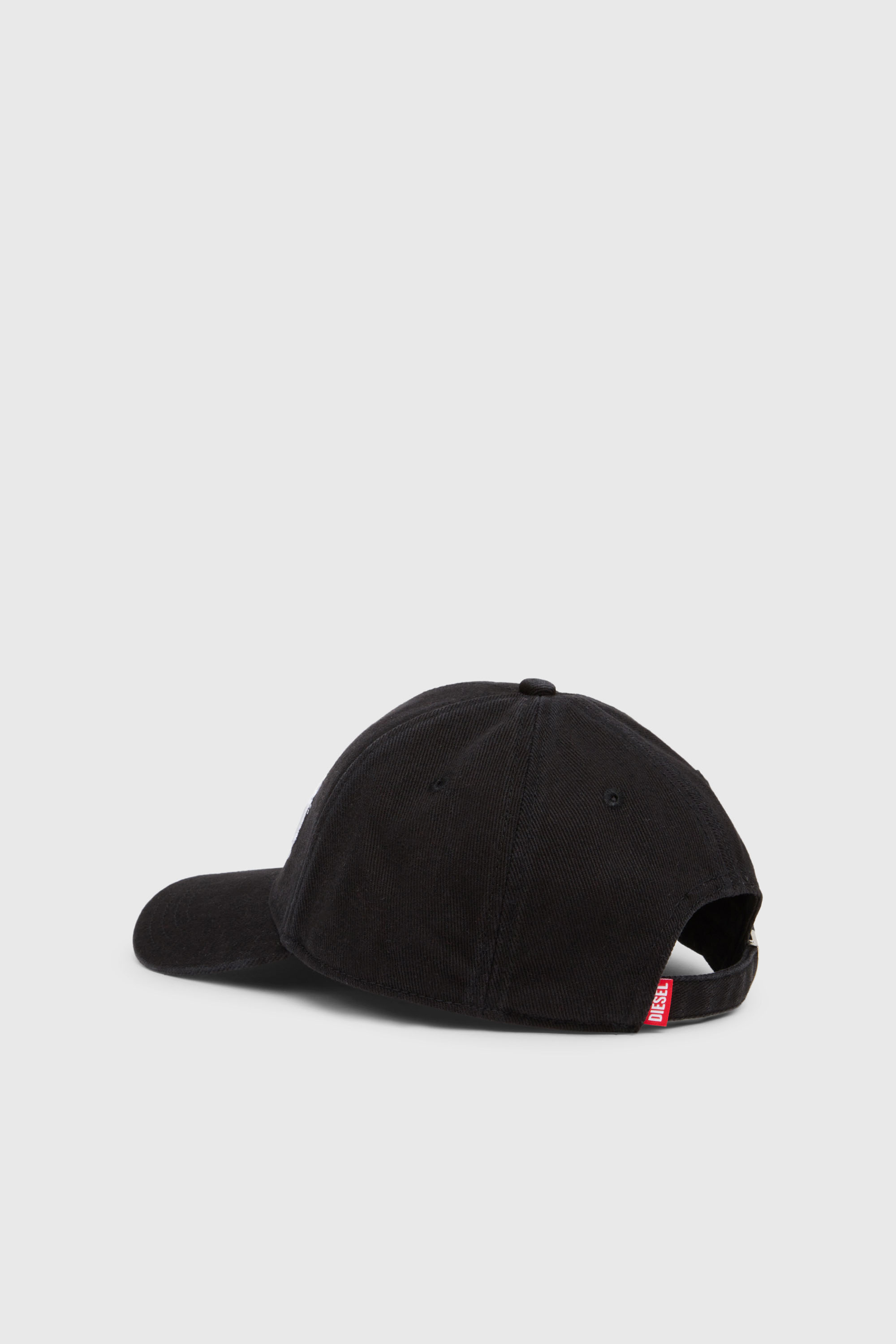 Diesel - CORRY-DIV-WASH, Man's Baseball cap with logo embroidery in Black - 2
