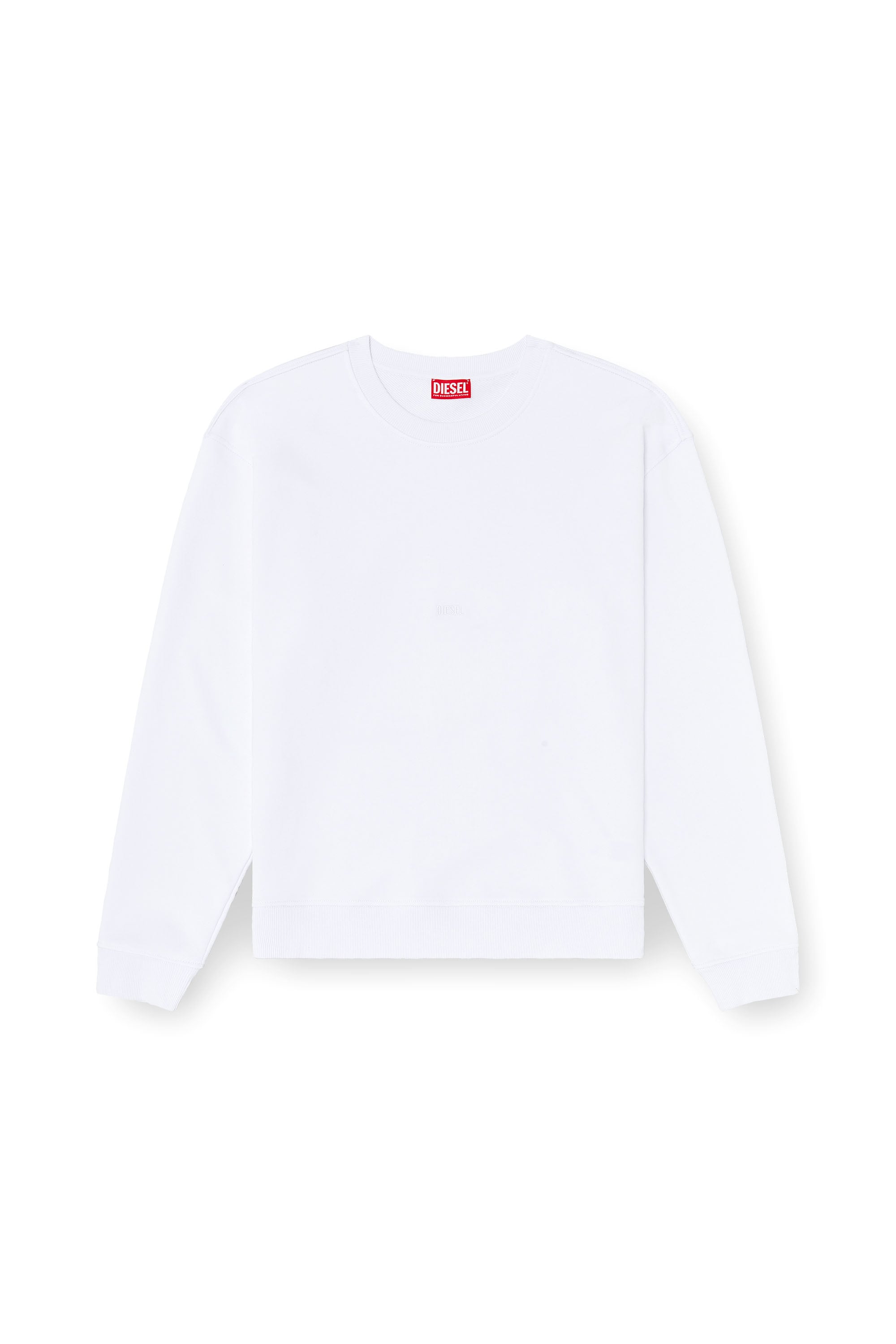 Diesel - S-NORM-AA5, Man's Cotton sweatshirt with micro logo embroidery in null - 3
