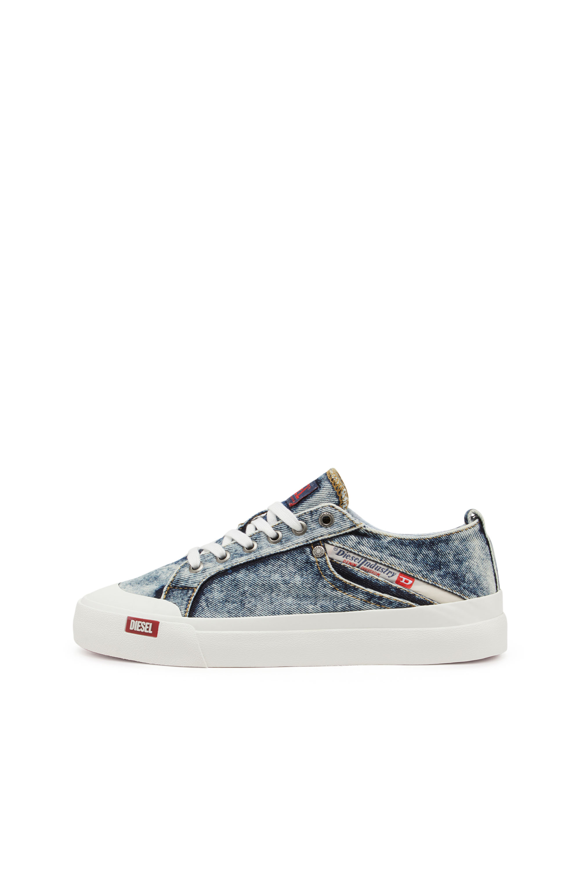 S-ATHOS NMD LOW W, Blue Diesel - S-ATHOS NMD LOW W, Woman's S-Athos-Denim sneakers with pocket detail in Blue - 7