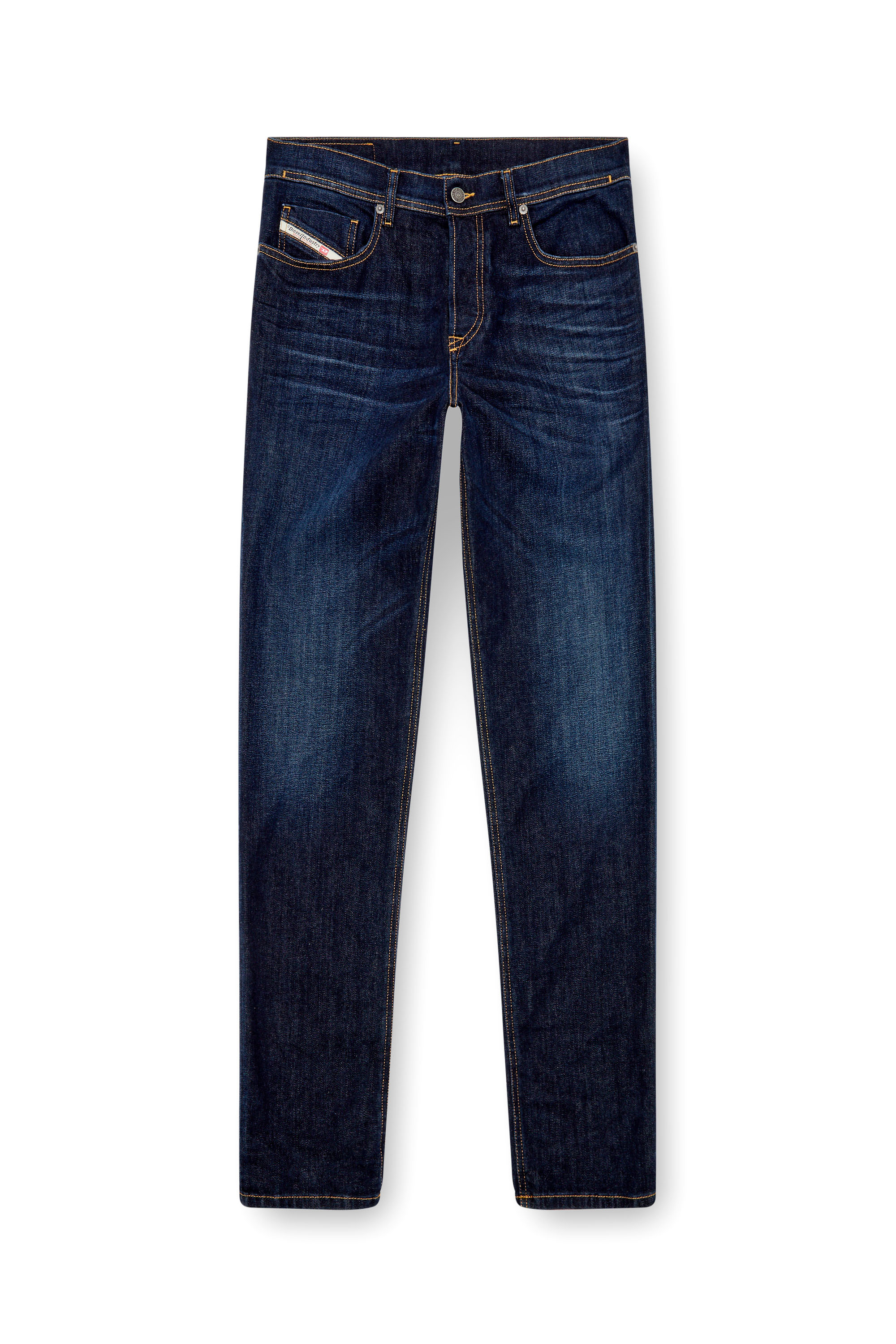 Regular Jeans 2023 D-Finitive 009ZS, Dark Blue Diesel - Man's Regular Jeans 2023 D-Finitive 009ZS, Dark Blue - 2