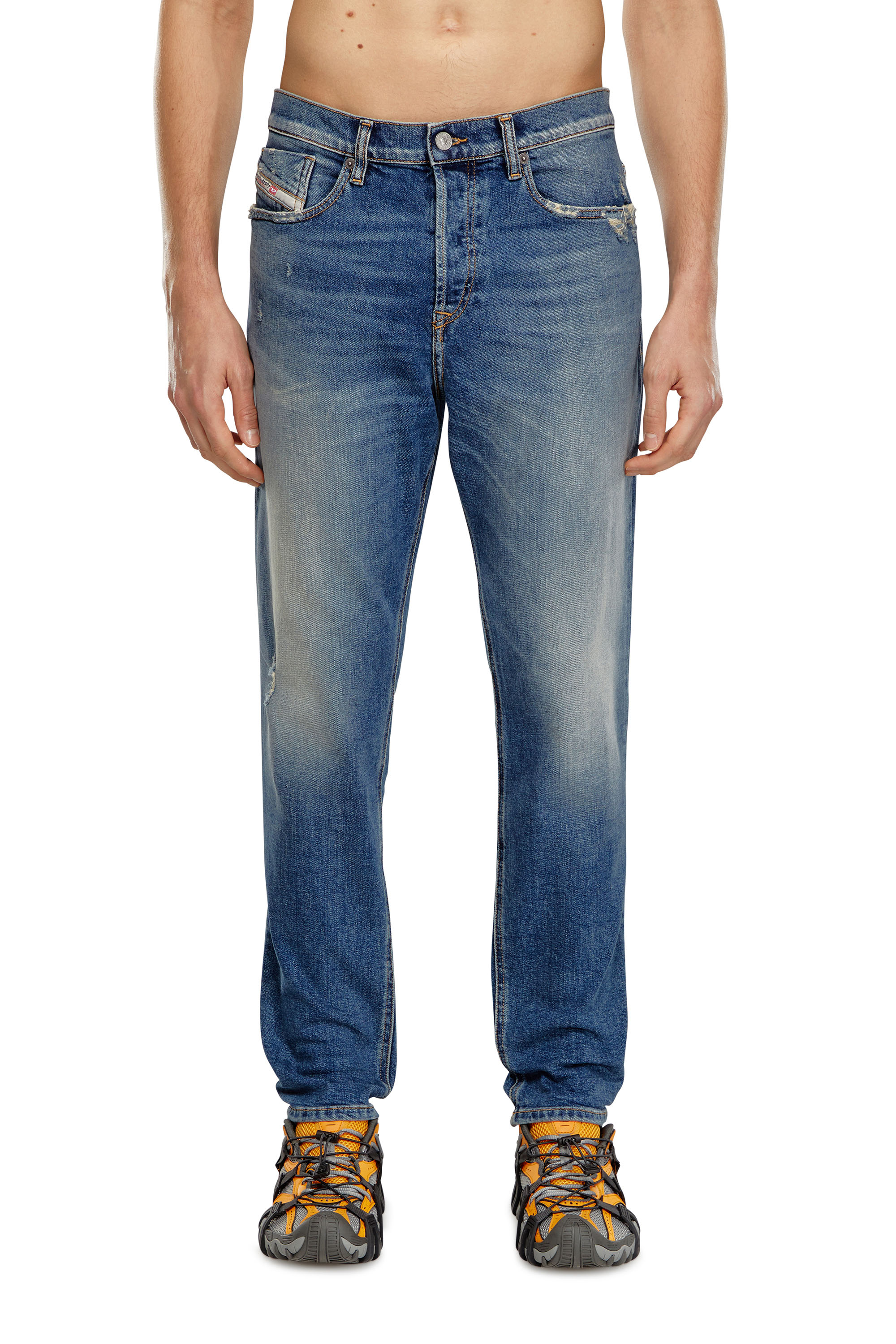 Diesel - Man Tapered Jeans 2005 D-Fining 09H45, Medium blue - Image 2