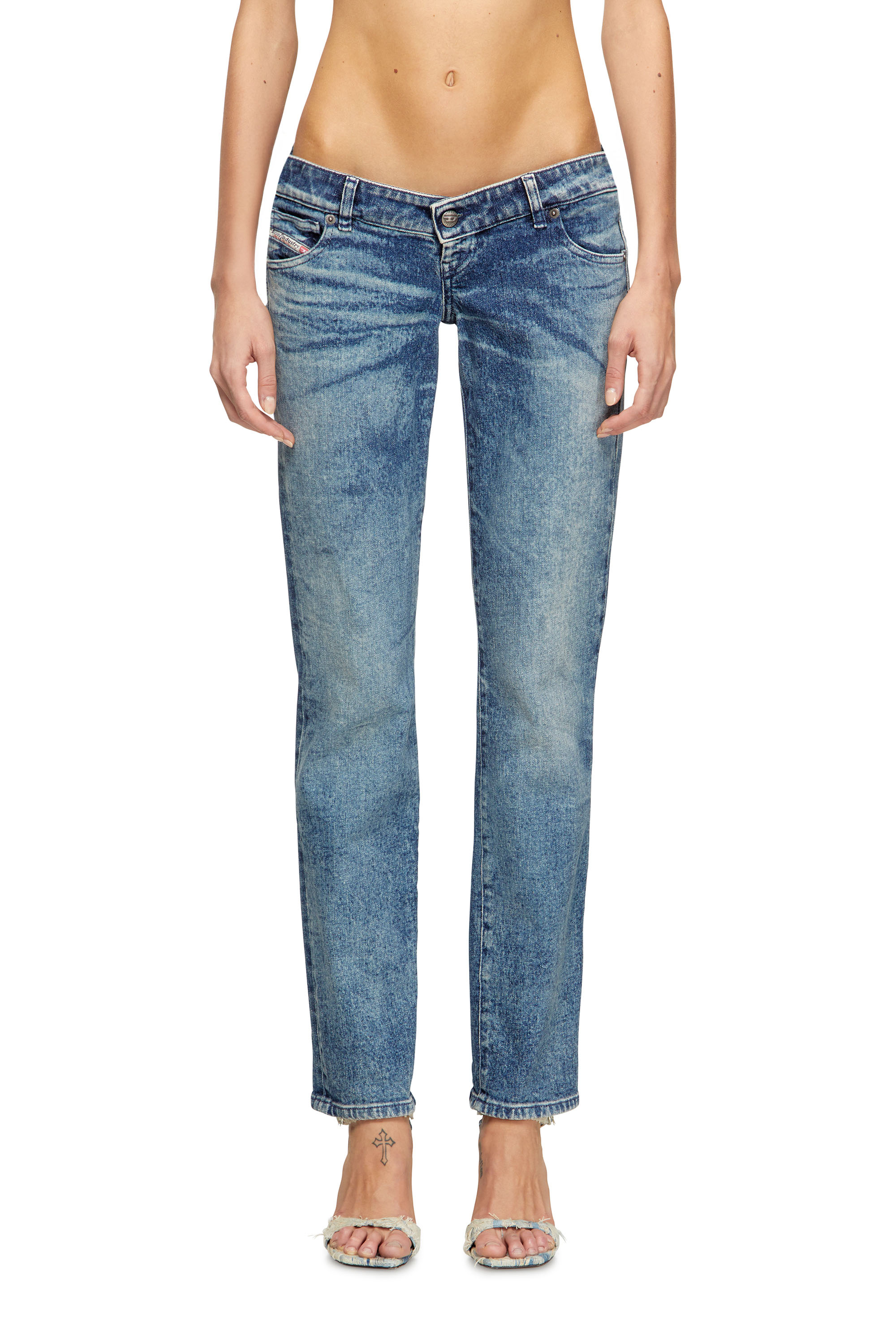 Diesel - Woman's Regular Jeans D-Waisty 007DI, Medium blue - 1