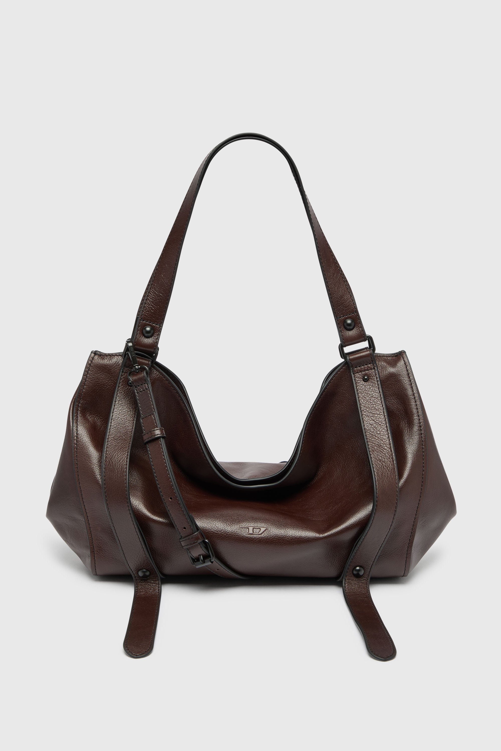 Diesel - D-ONE TOPHANDLE M, Unisex's D-One - Borsa media a mano in pelle in Dark Brown - 1