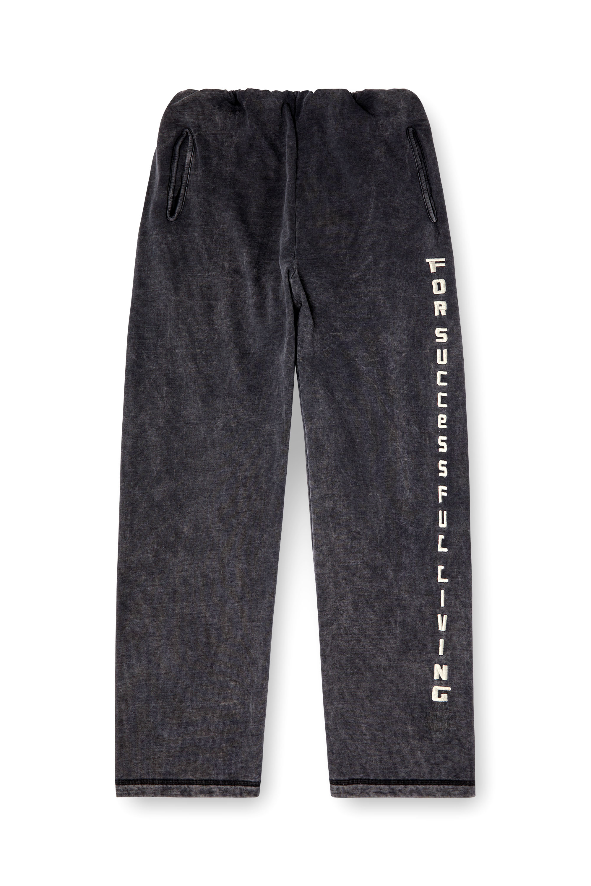 Diesel - P-LUIS, Man's Track pants with denim effect in Black - 3