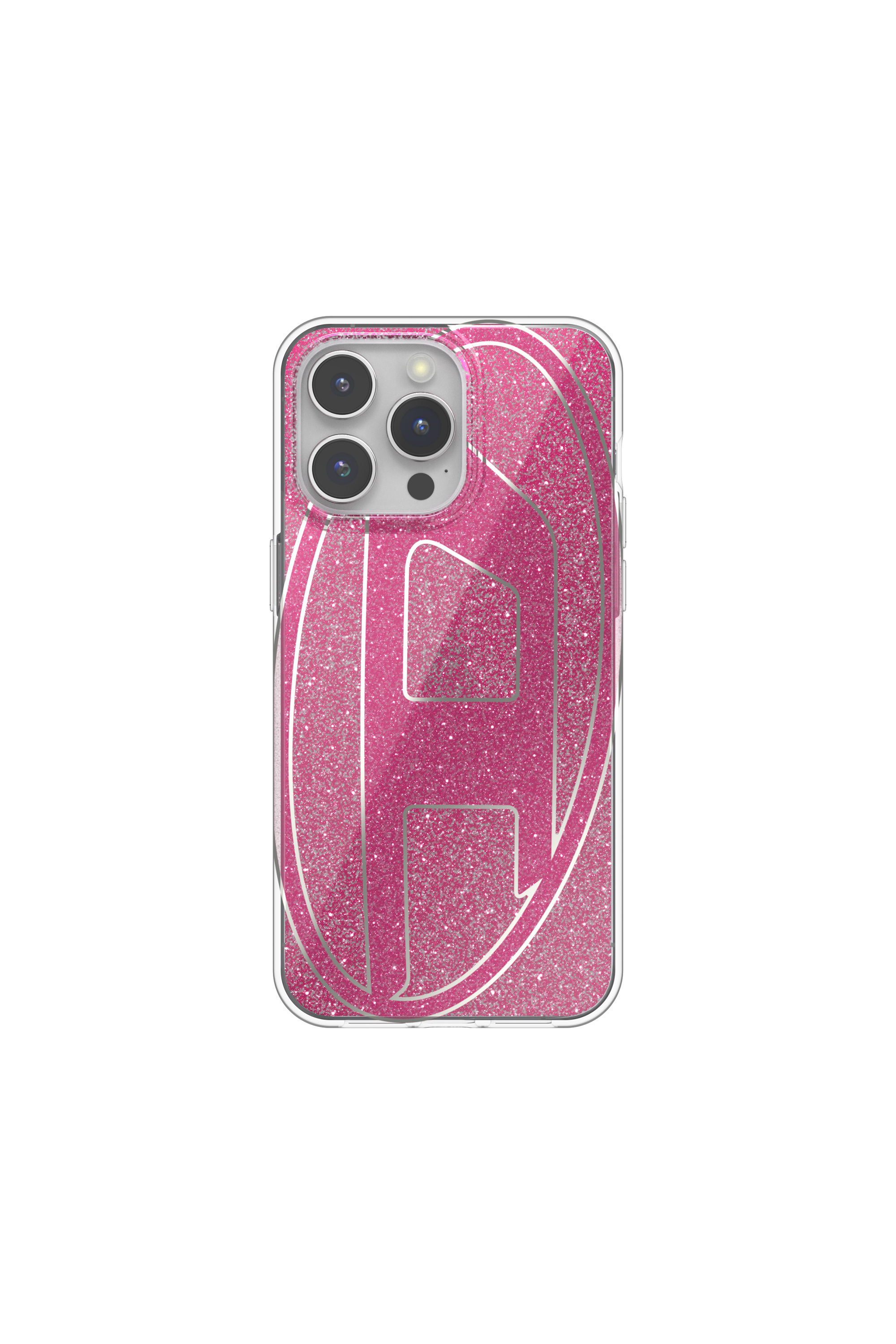 Diesel - 60037 AOP CASE, Unisex Glitter Case for iP 15 Pro Max in Pink - Image 2
