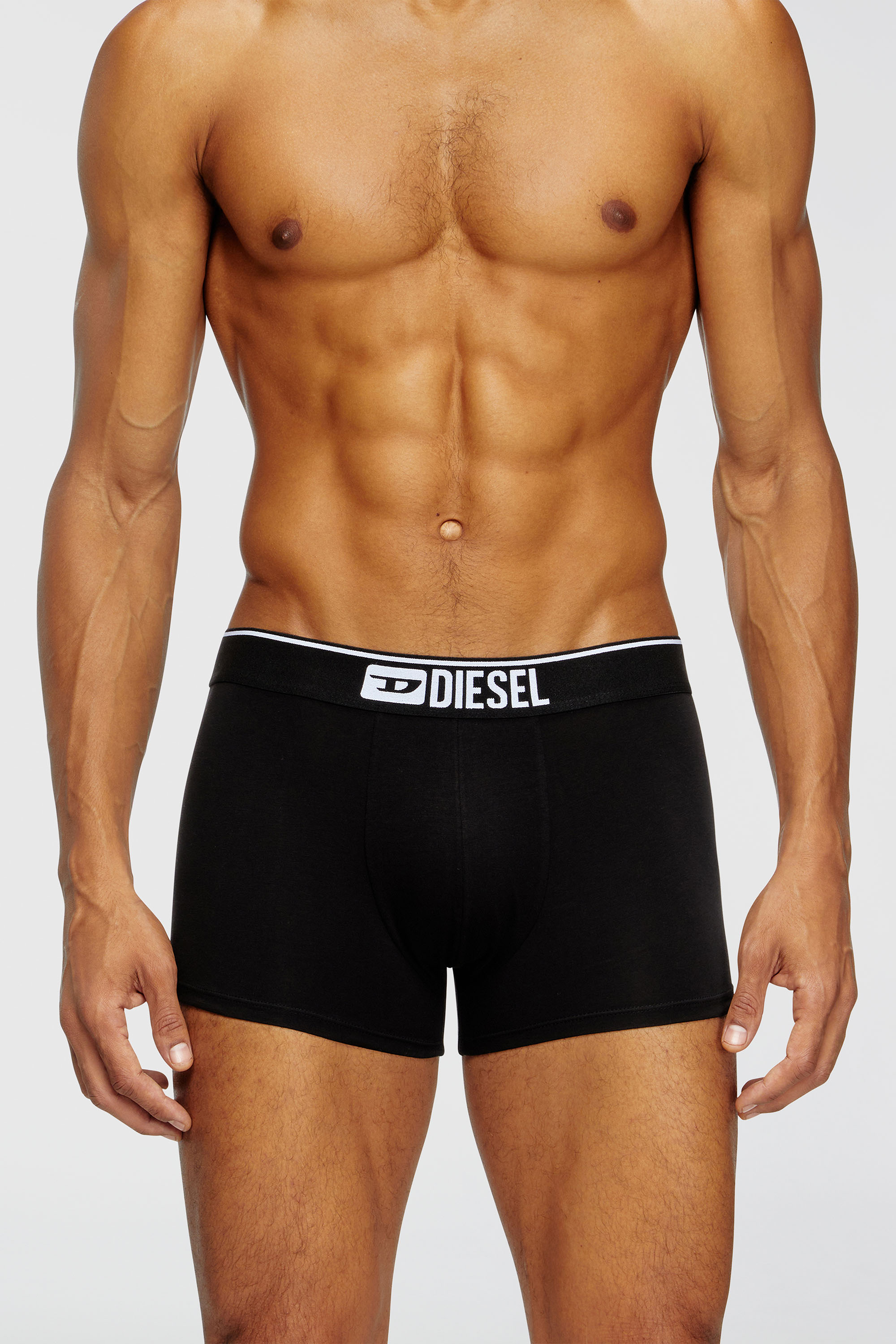 Diesel - UMBX-DAMIENTHREEPACK, Man's Three-pack of plain boxer briefs in Black - 2